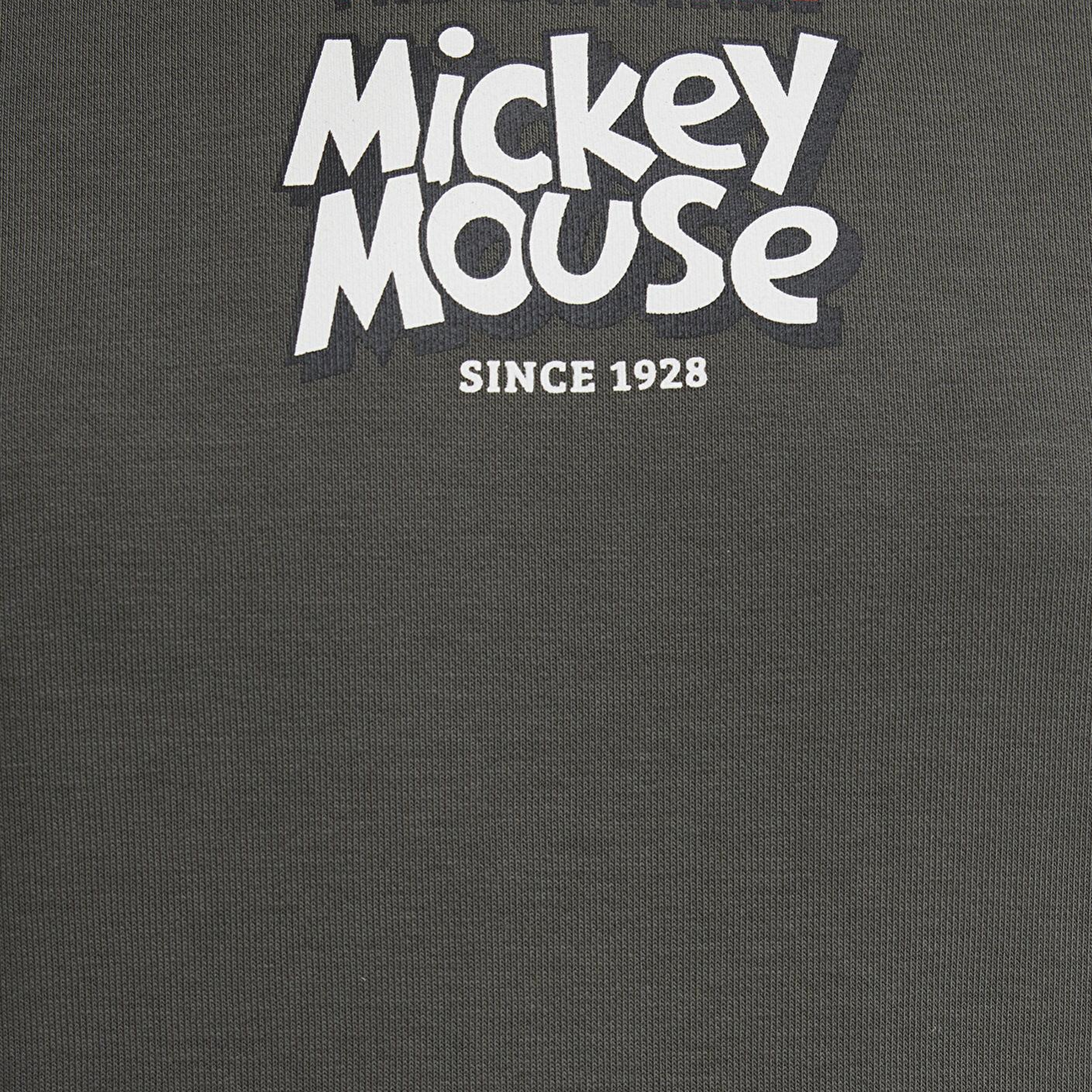 Mavi Mickey Mouse Sırt Baskılı Haki Sweatshirt 1S10521-71553