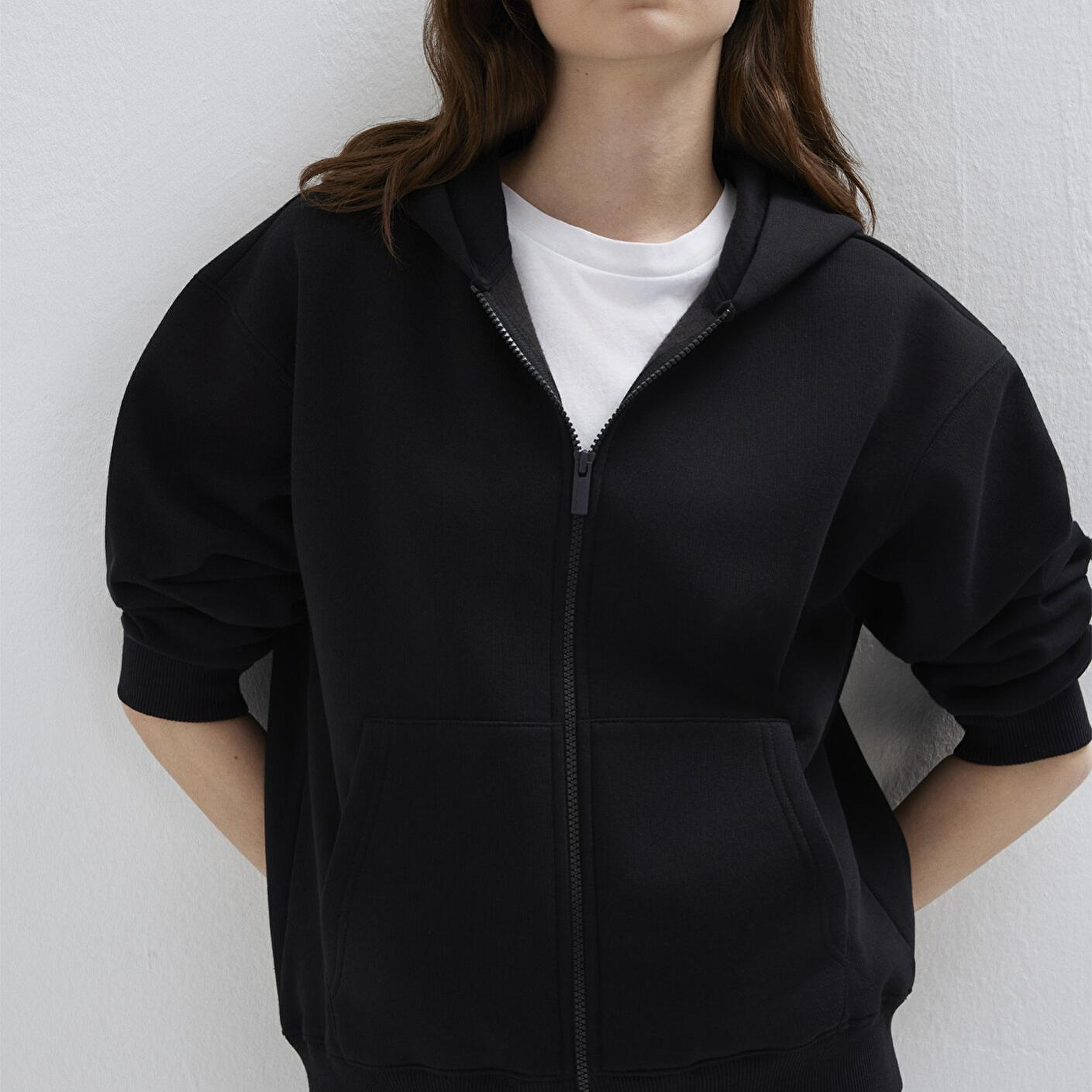 Mavi Mavi Logo Nakış Detaylı Kapüşonlu Siyah Sweatshirt 1S10532-900