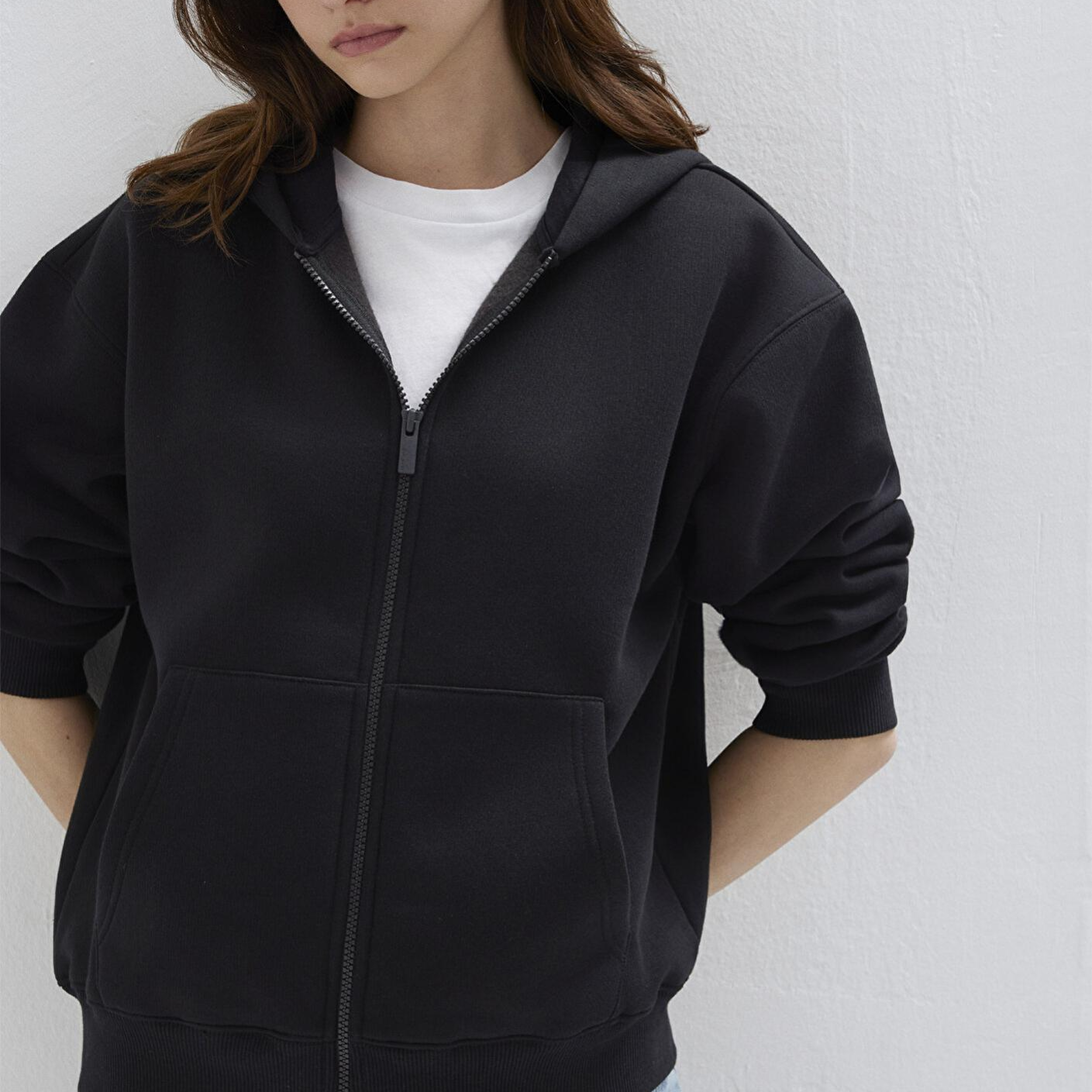 Mavi Mavi Logo Nakış Detaylı Kapüşonlu Siyah Sweatshirt 1S10532-900