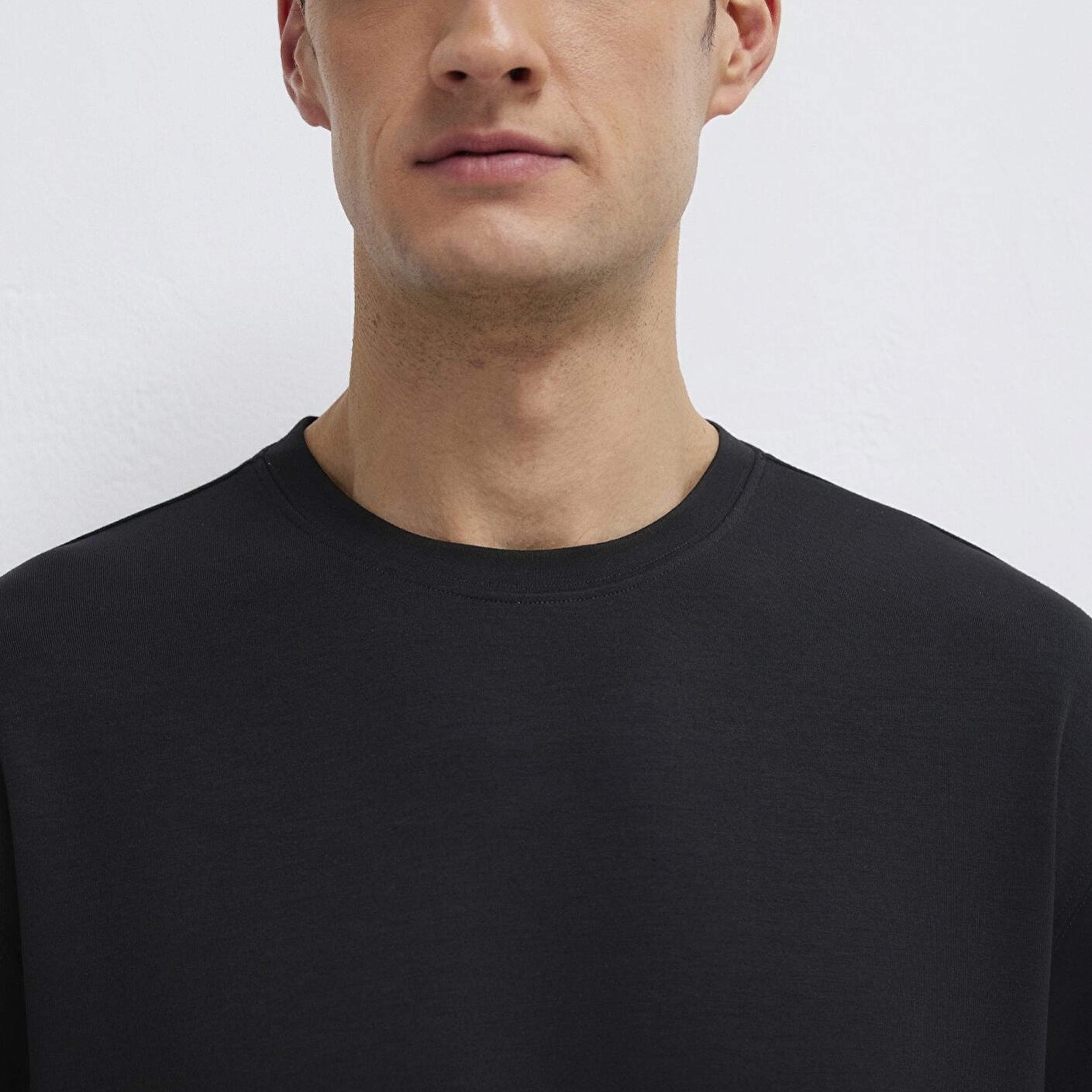 Mavi Siyah Tişört Loose Fit / Bol Rahat Kesim 0613467-900