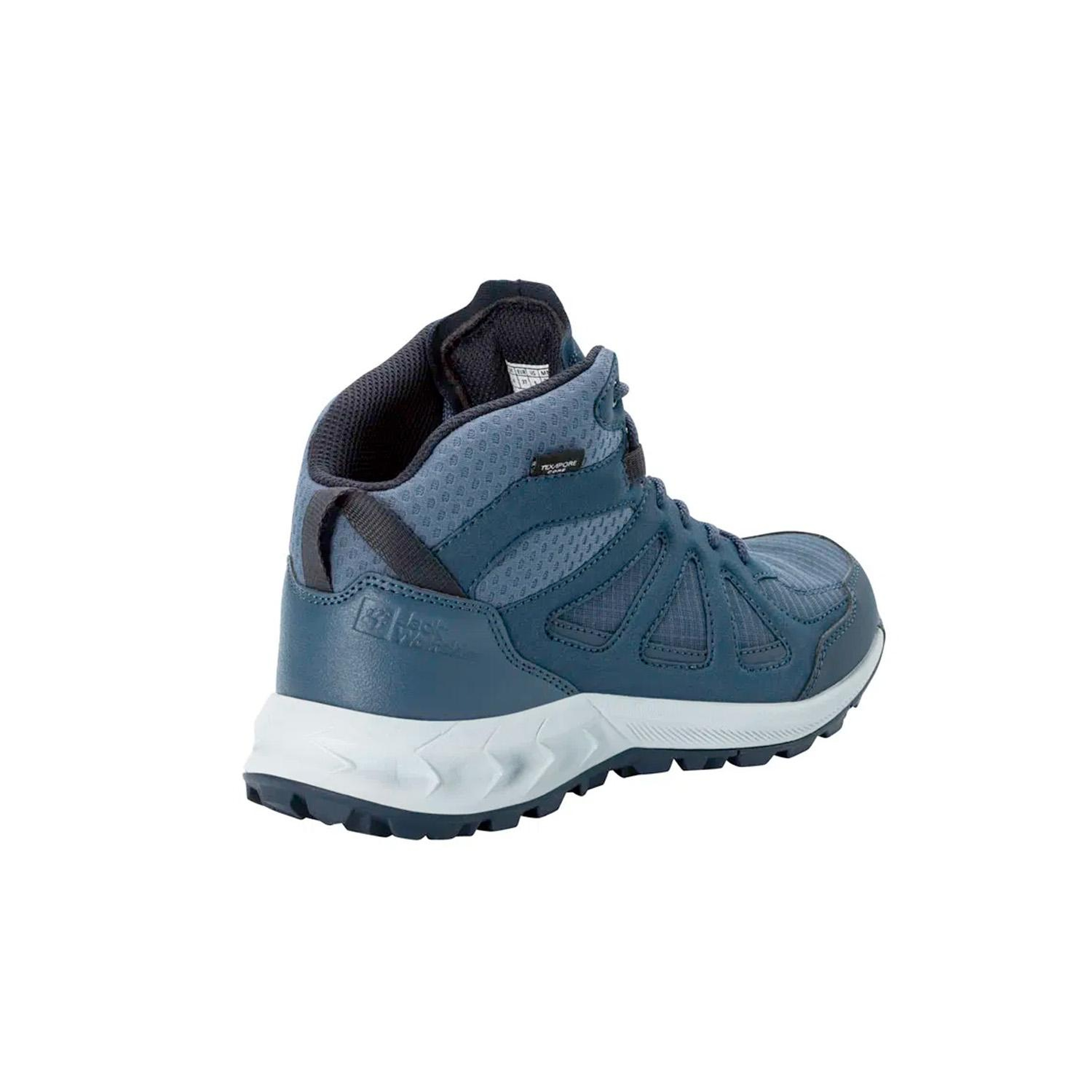 Jack Wolfskin Woodland 2 Texapore Mid Kadın Mavi Bot