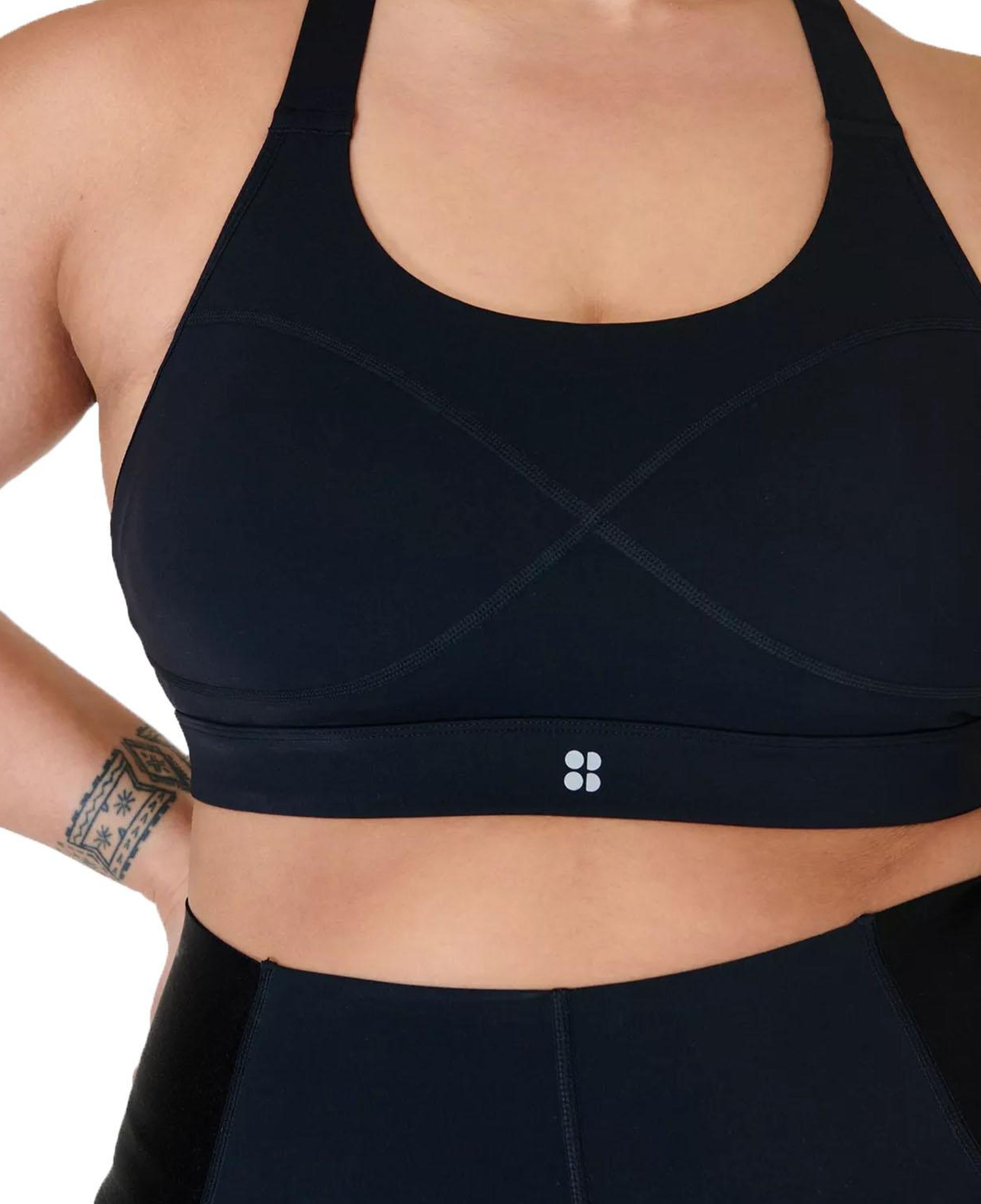 Sweaty Betty Power Medium Impact Sports Kadın Siyah Fitness Bra