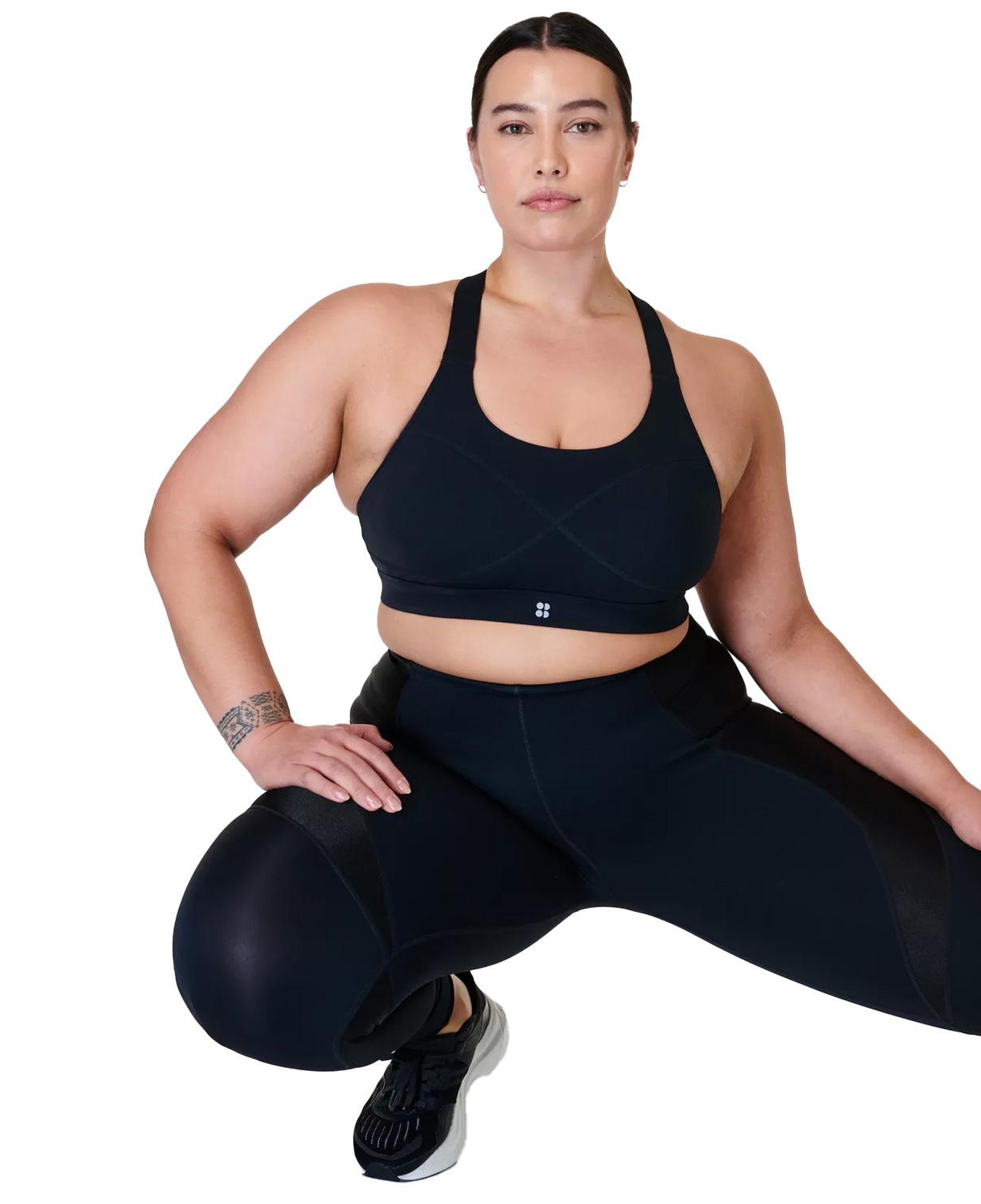 Sweaty Betty Power Medium Impact Sports Kadın Siyah Fitness Bra