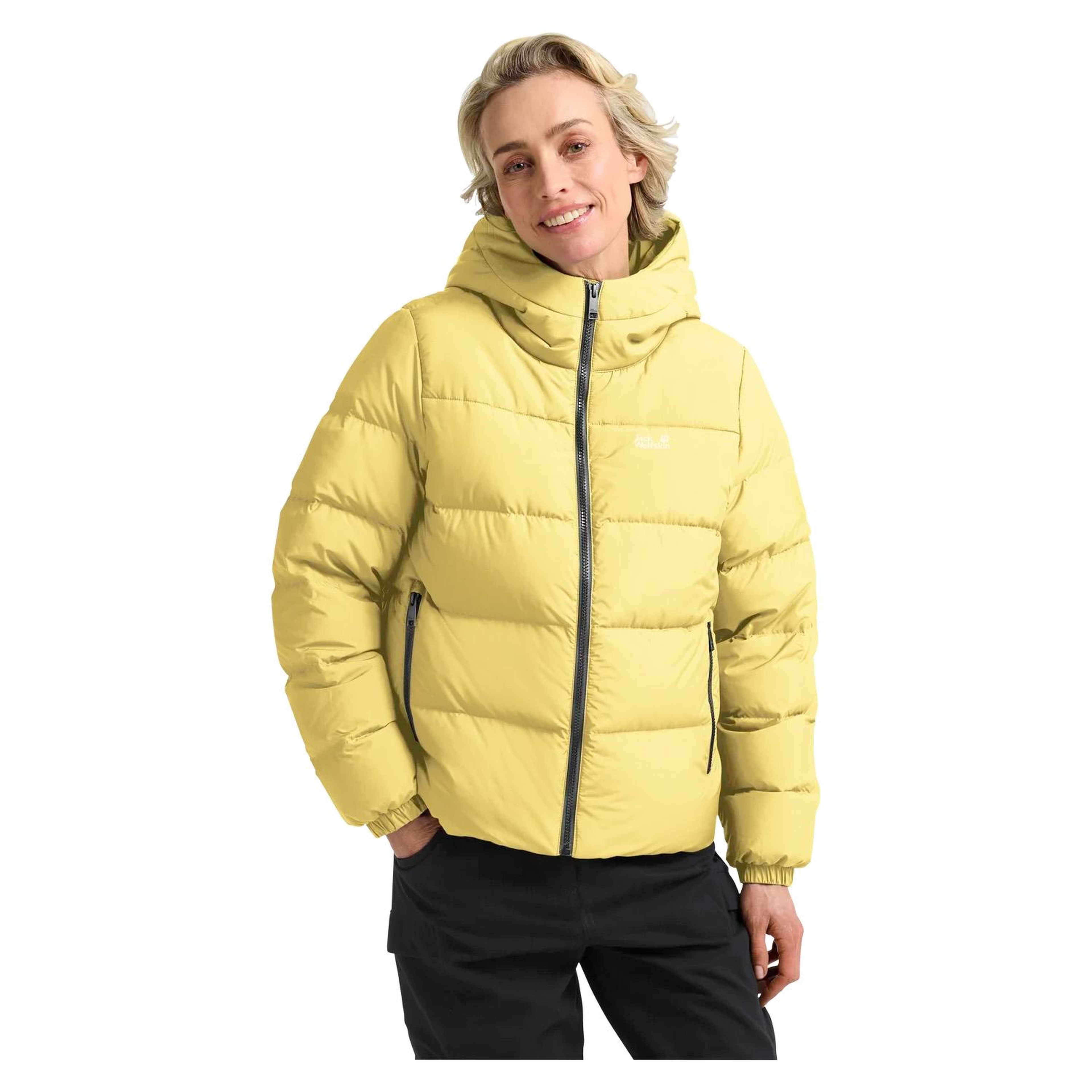 Jack Wolfskin Frozen Palace Rds Kadın Sarı Outdoor Ceketi