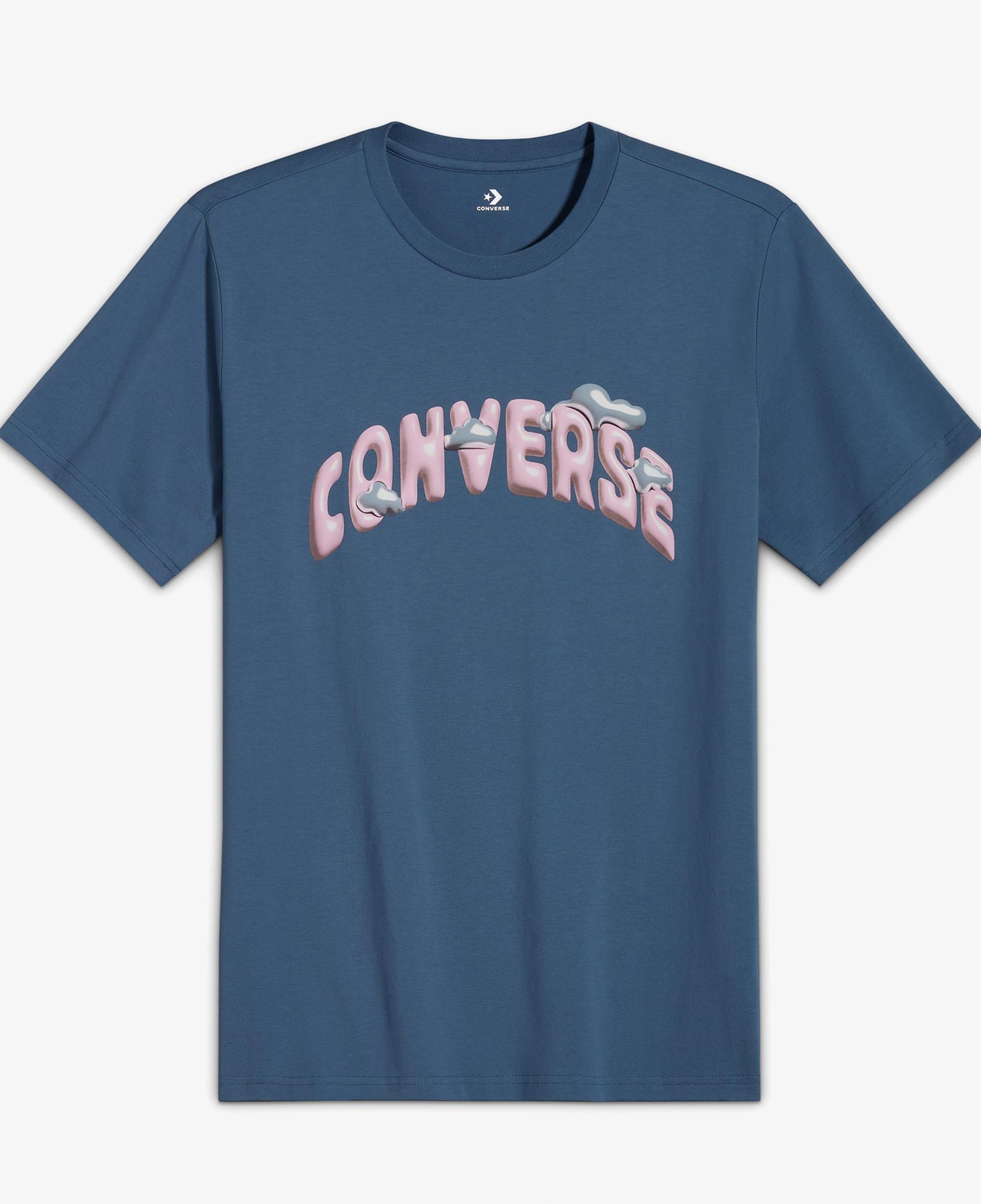 Converse Erkek Baskılı Mavi T-Shirt