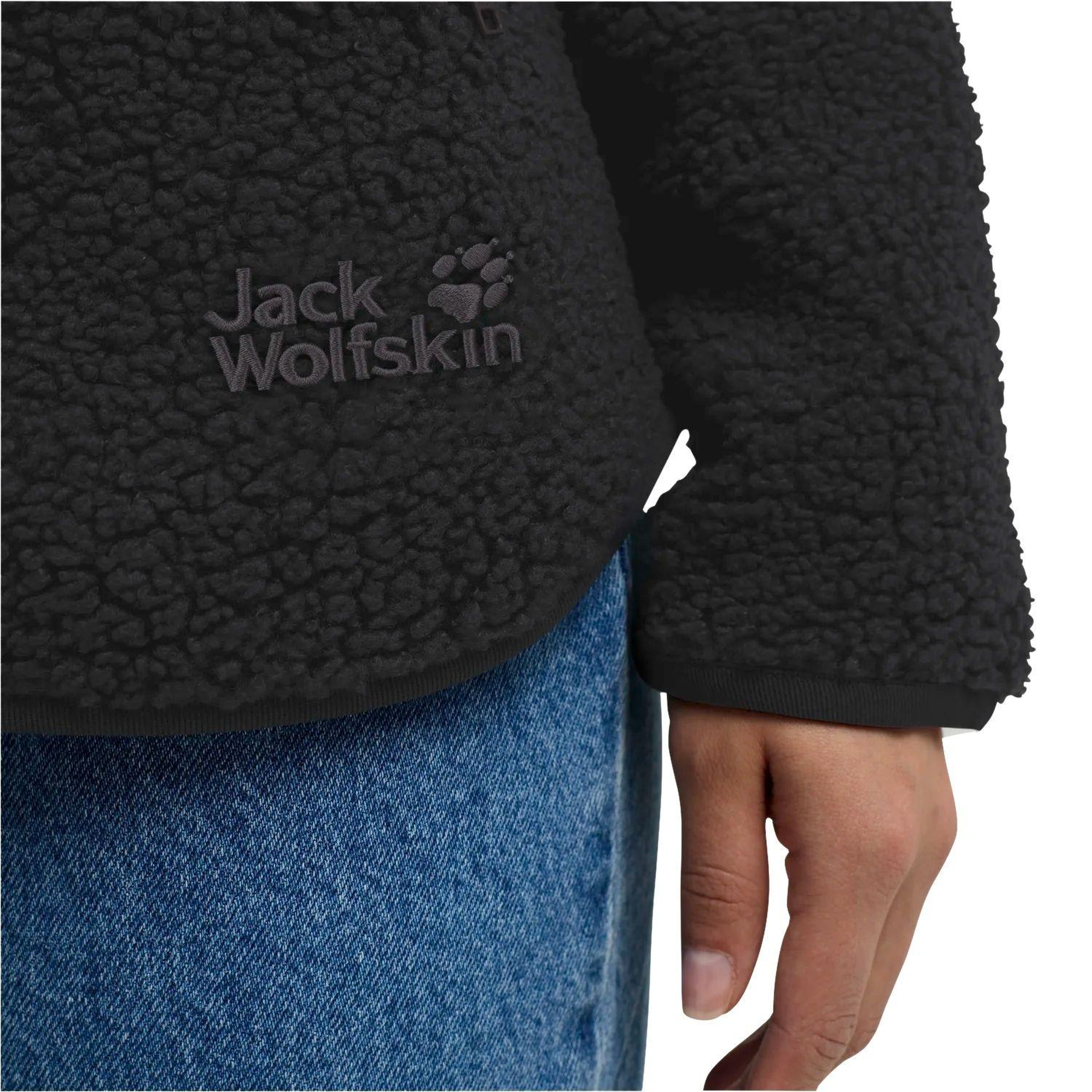 Jack Wolfskin High Curl Kadın Siyah Outdoor Ceketi