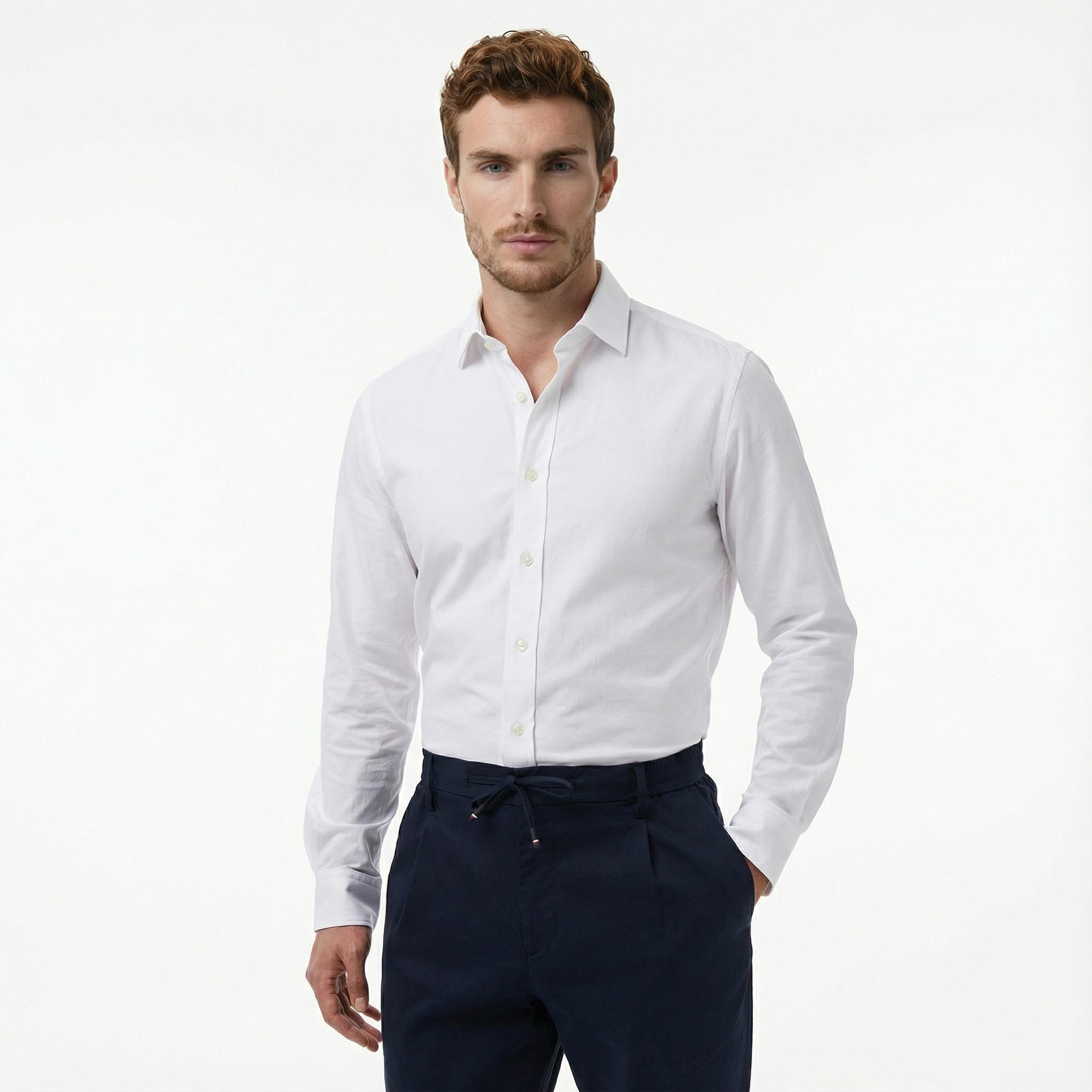 Tommy Hilfiger Harlem Tech Twill Erkek Lacivert Pantolon