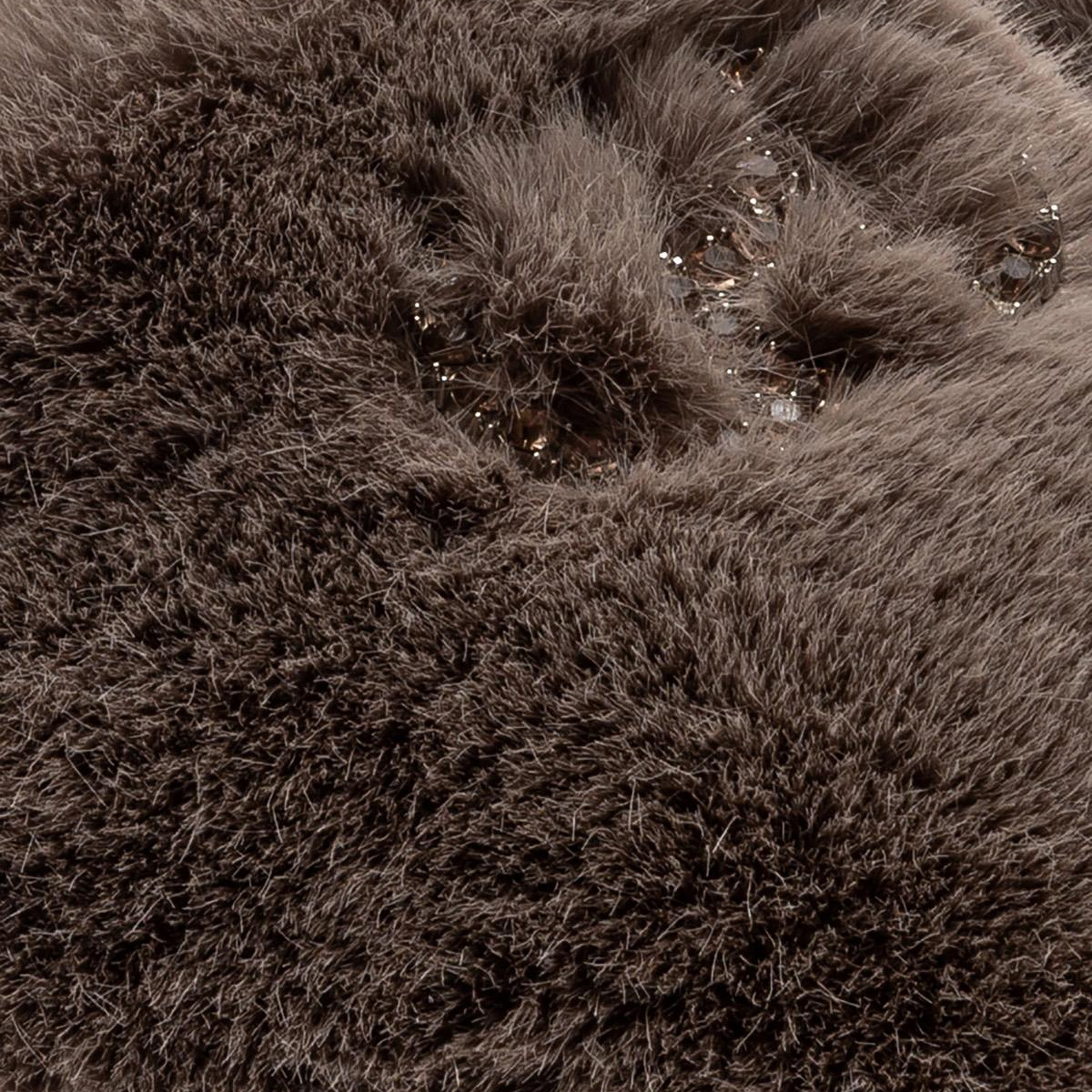 Alda Kadın Peluş Ev Terliği Koyu Gri 36/40