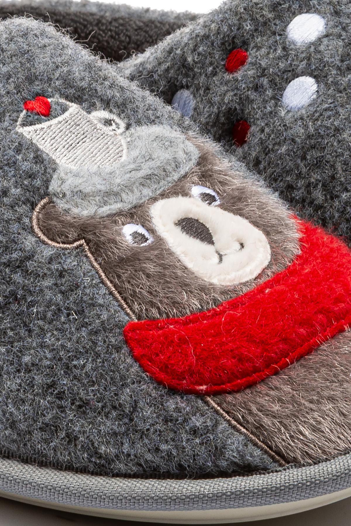 Cafe Kadın, Garson Boy Ev Terliği Koyu Gri 35/39