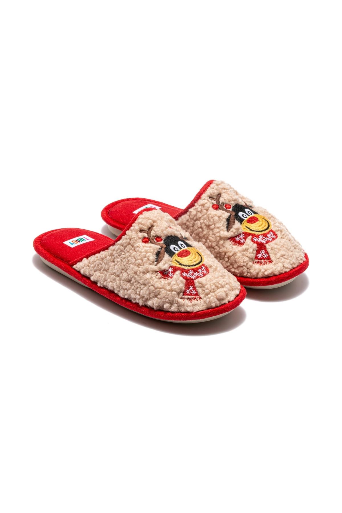 Geyik Kadın Ev Terliği Bej 37/39