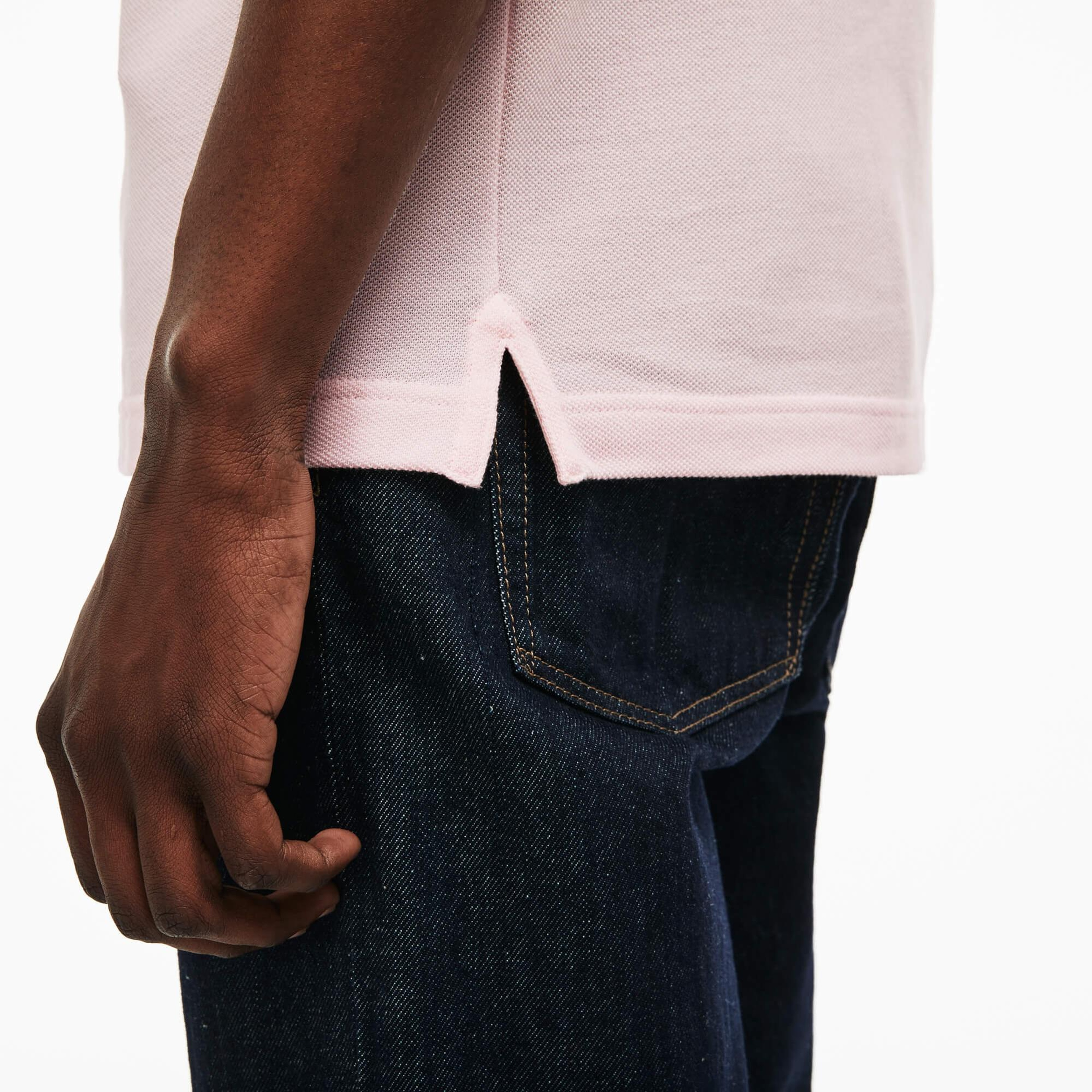 Lacoste L.12.12 Erkek Slim Fit Açık Pembe Polo