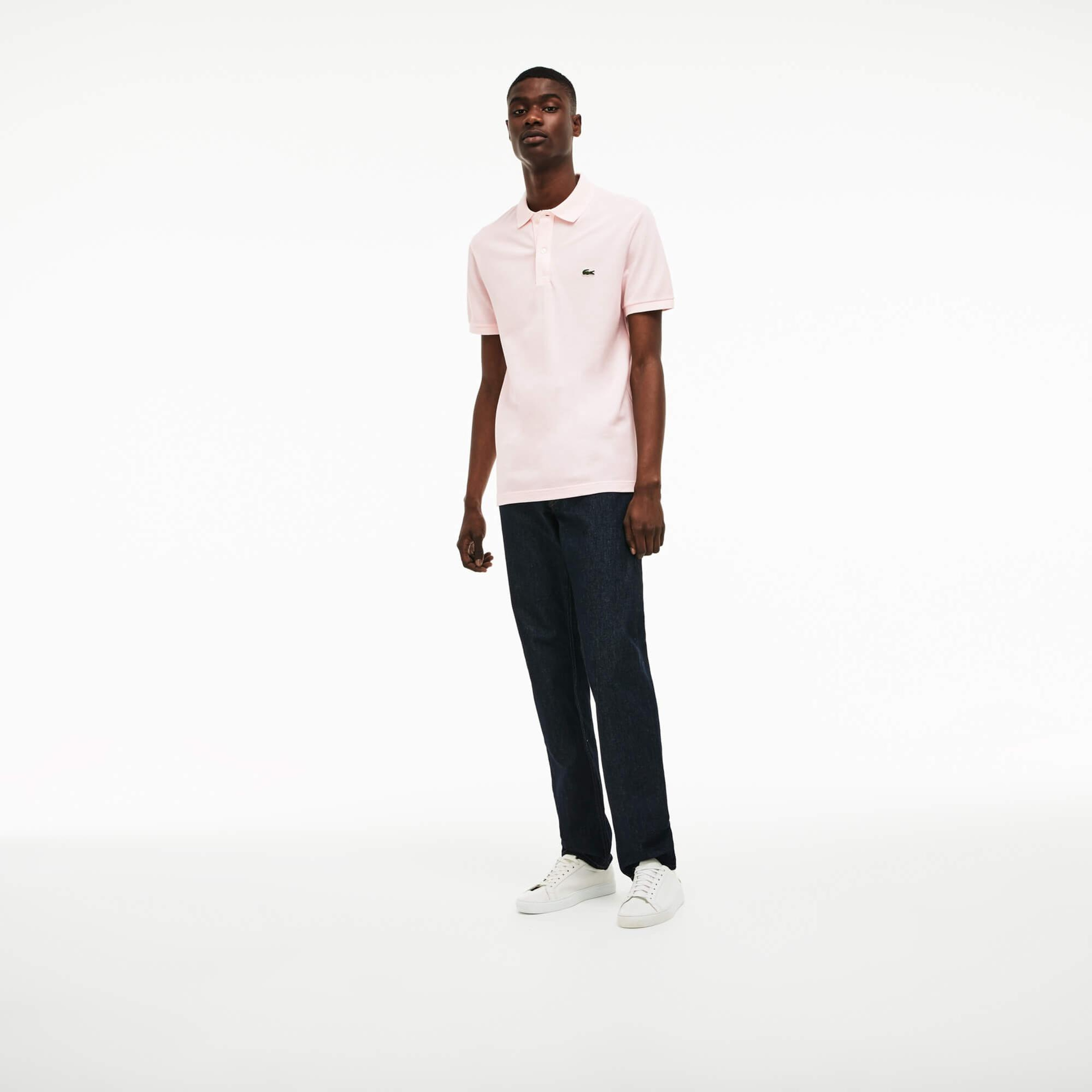 Lacoste L.12.12 Erkek Slim Fit Açık Pembe Polo