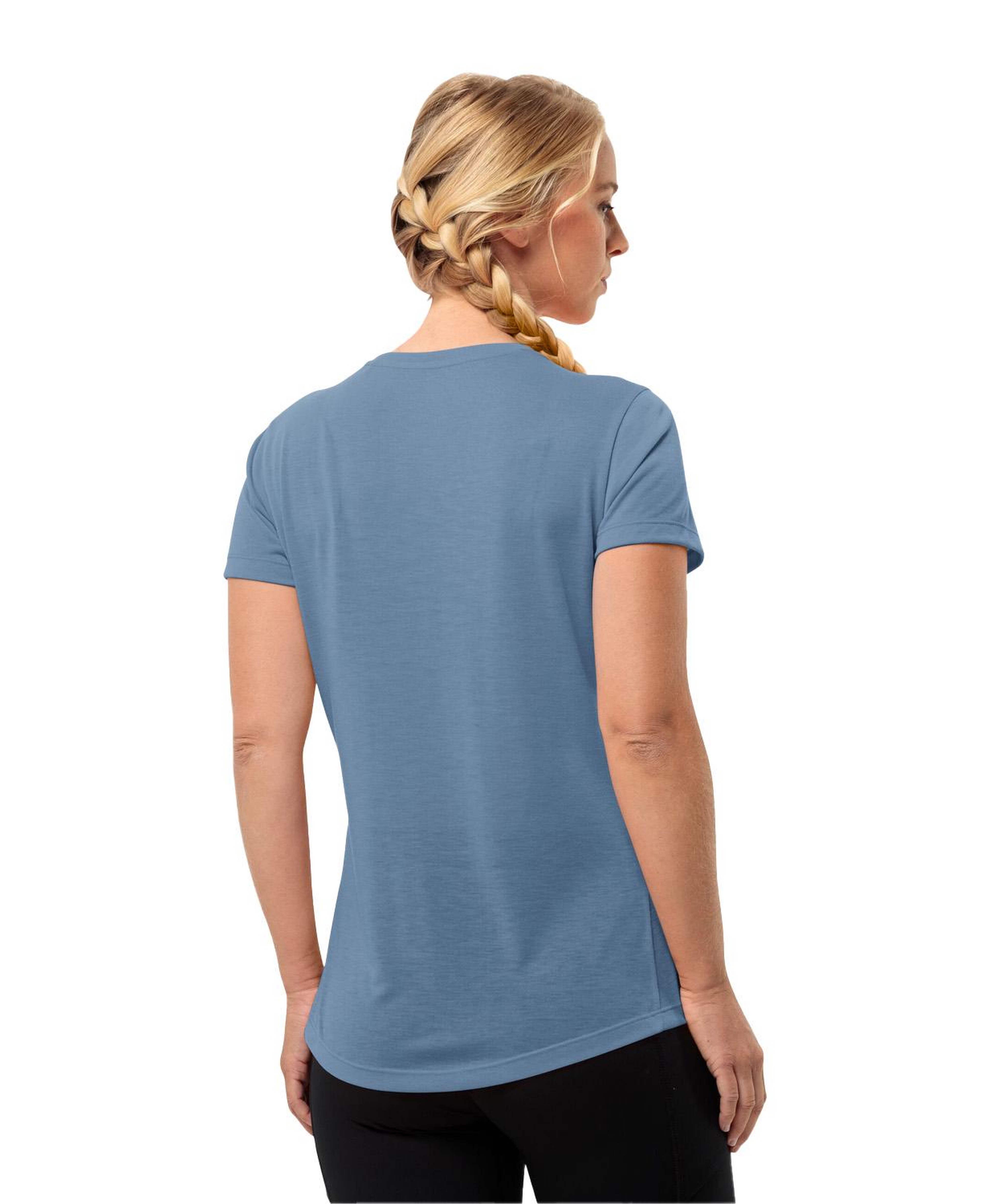 Jack Wolfskin Vonnan S/s T Kadın Mavi Tişört