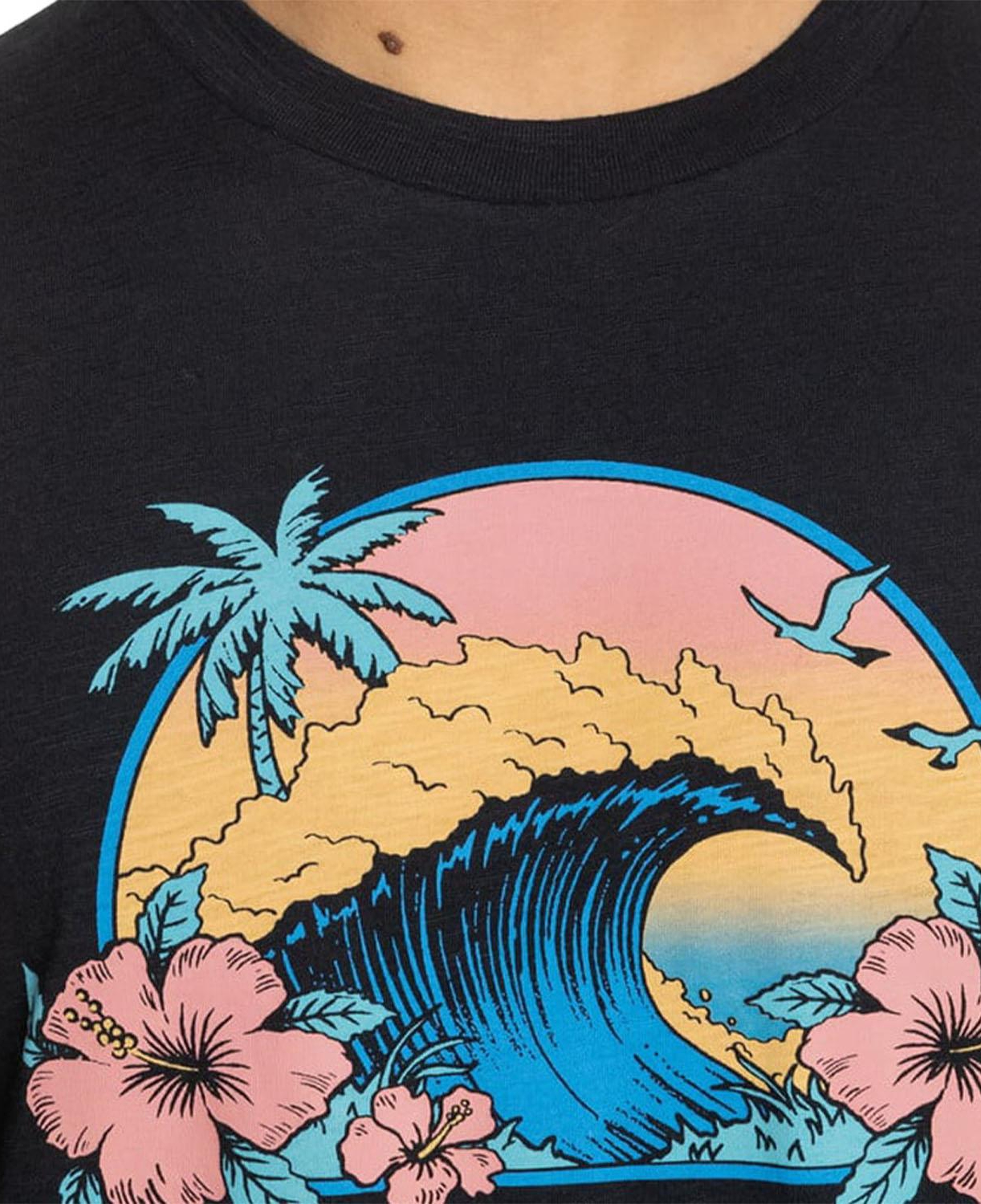 Quiksilver Riding Today Erkek Siyah Tişört