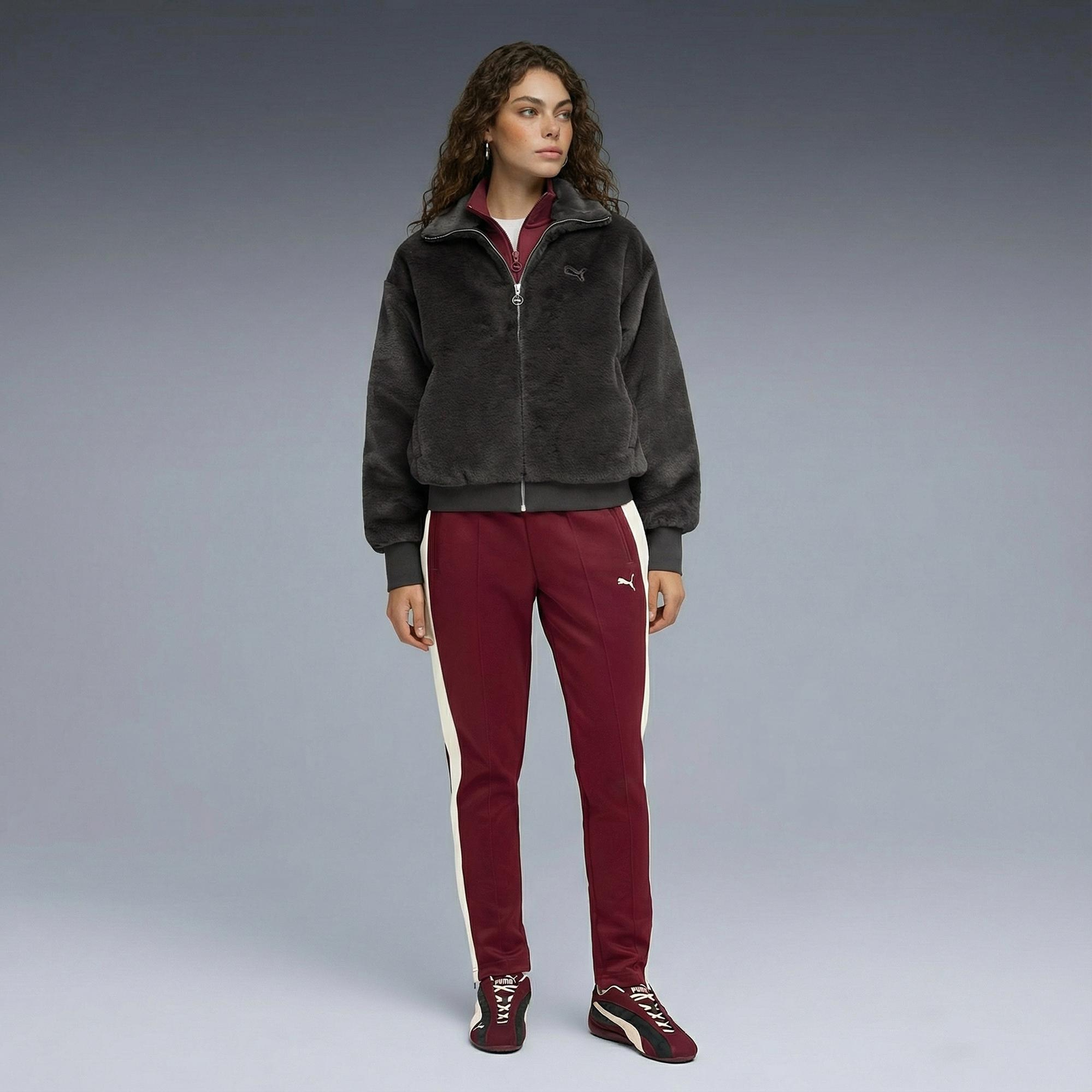 Puma Wardrobe Essentials Relaxed Kadın Gri Ceket