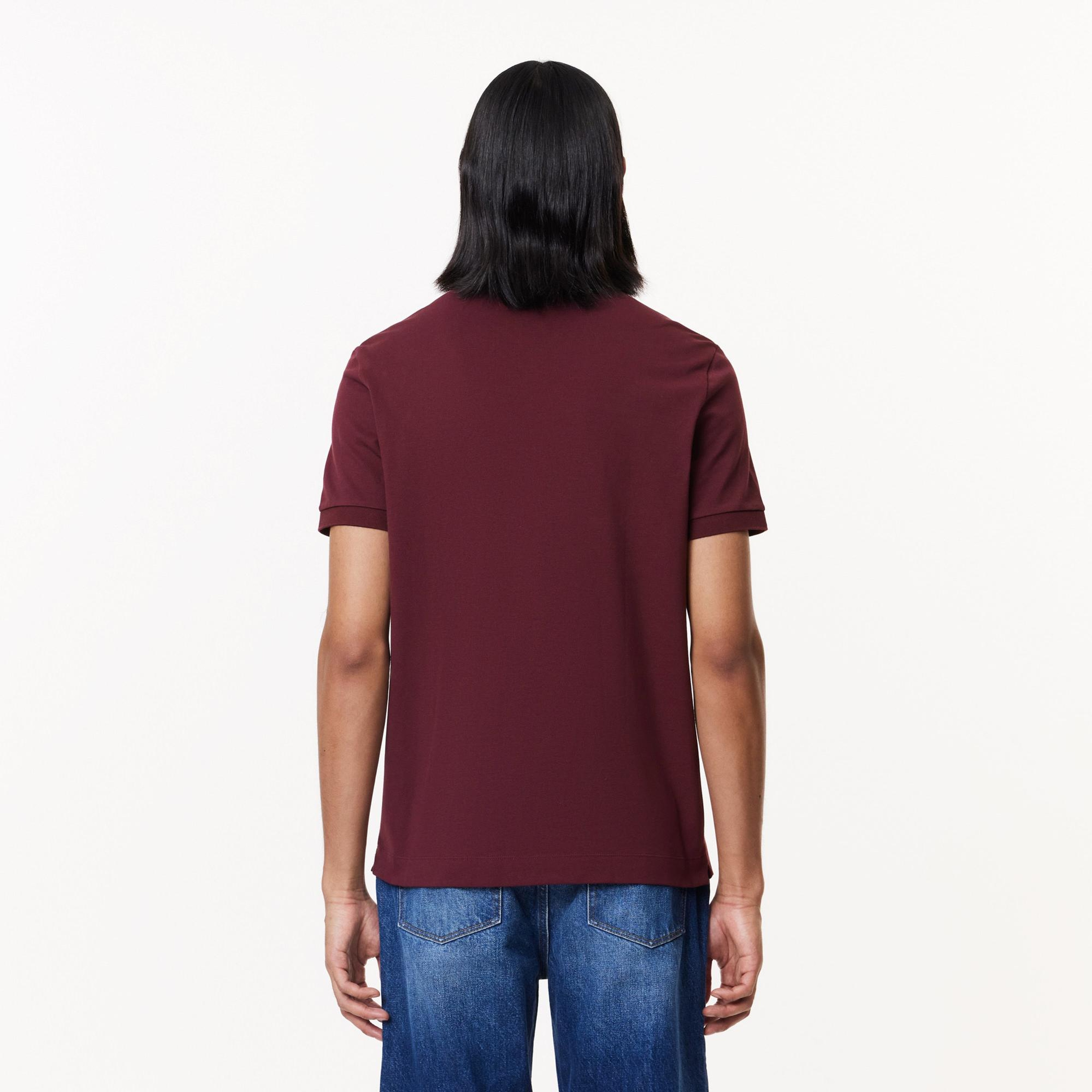 Lacoste Paris Erkek Regular Fit Bordo Polo