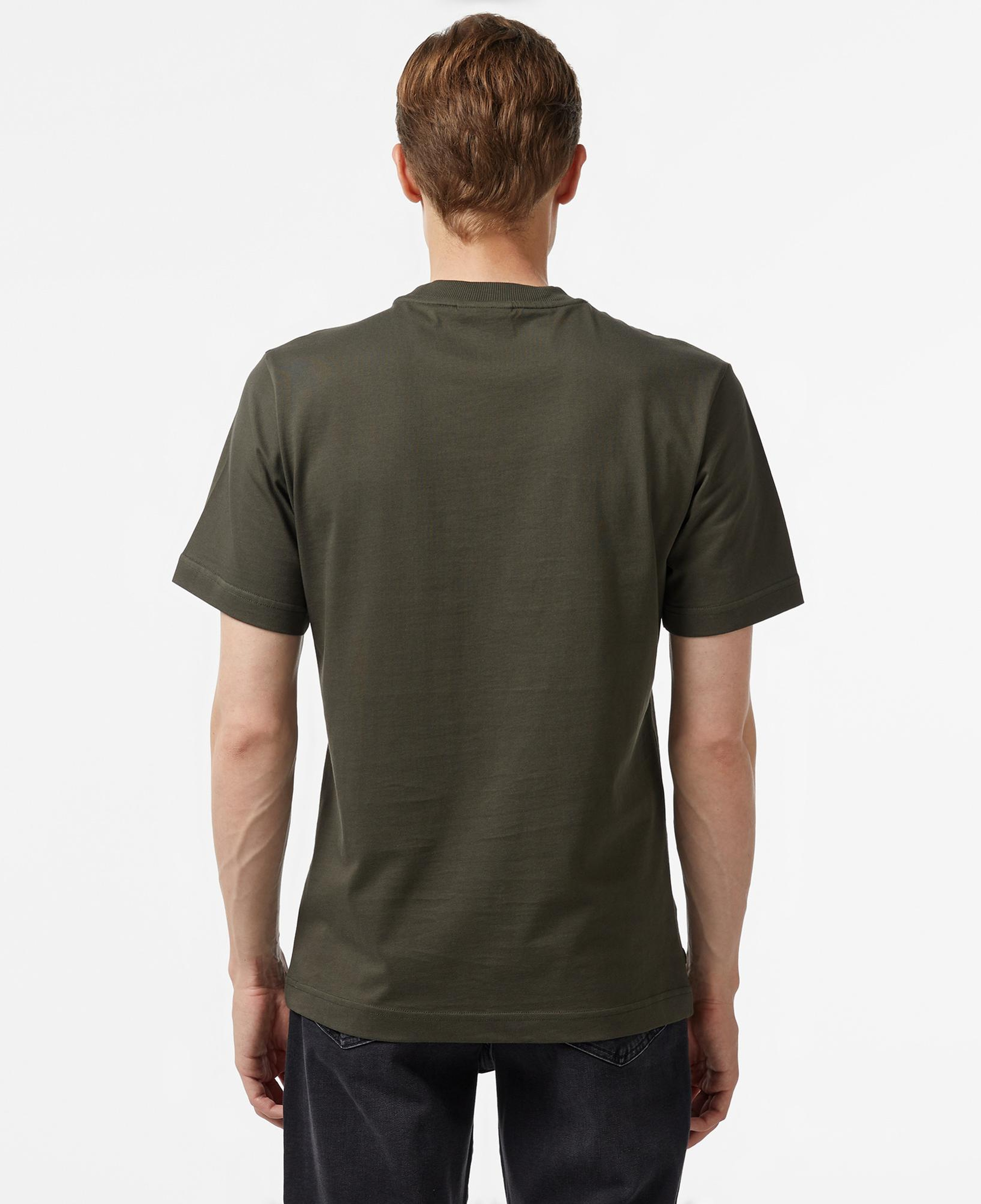 Lacoste Erkek Regular Fit Bisiklet Yaka Baskılı Haki T-Shirt