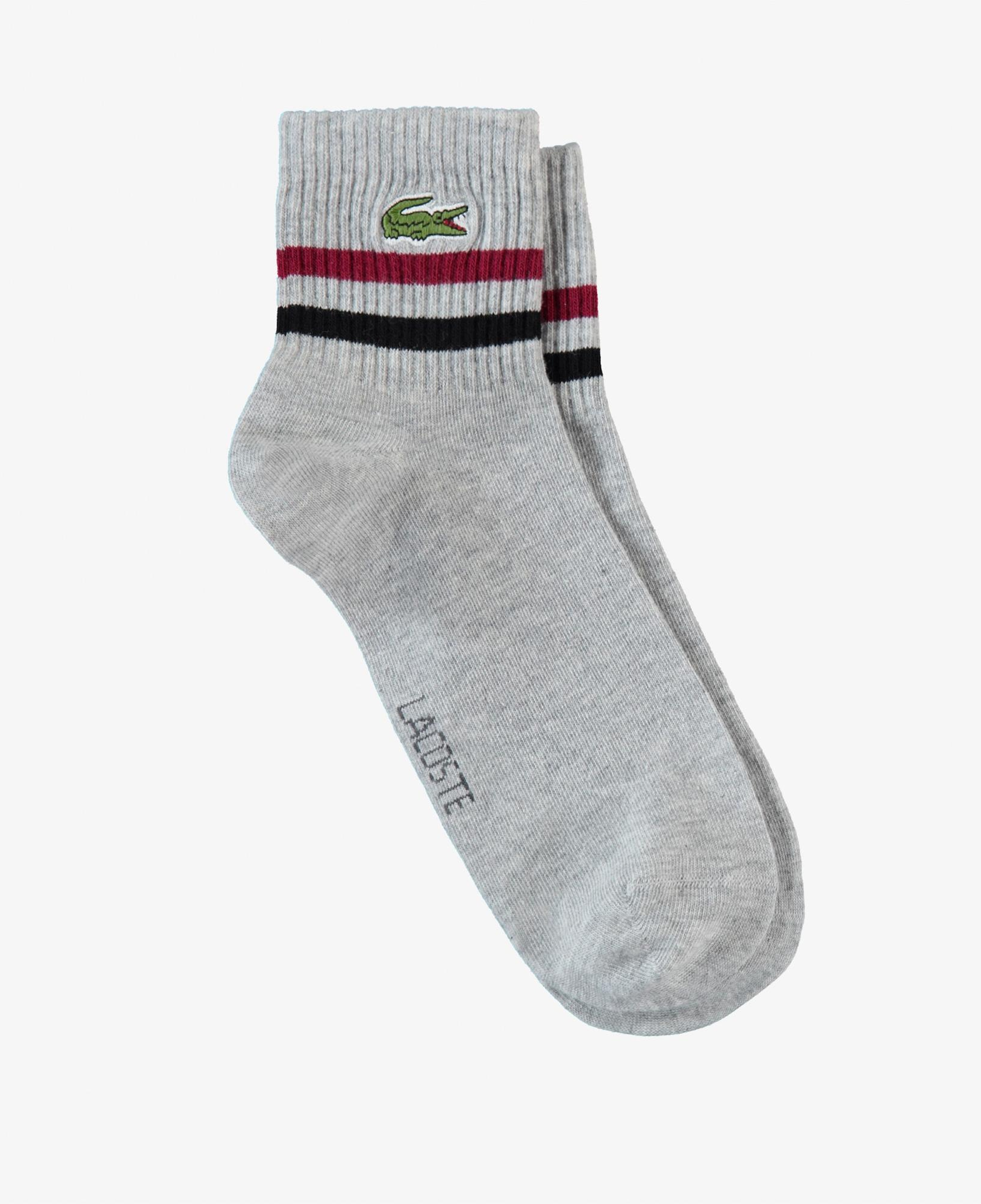 Lacoste Erkek Çizgili Gri Çorap