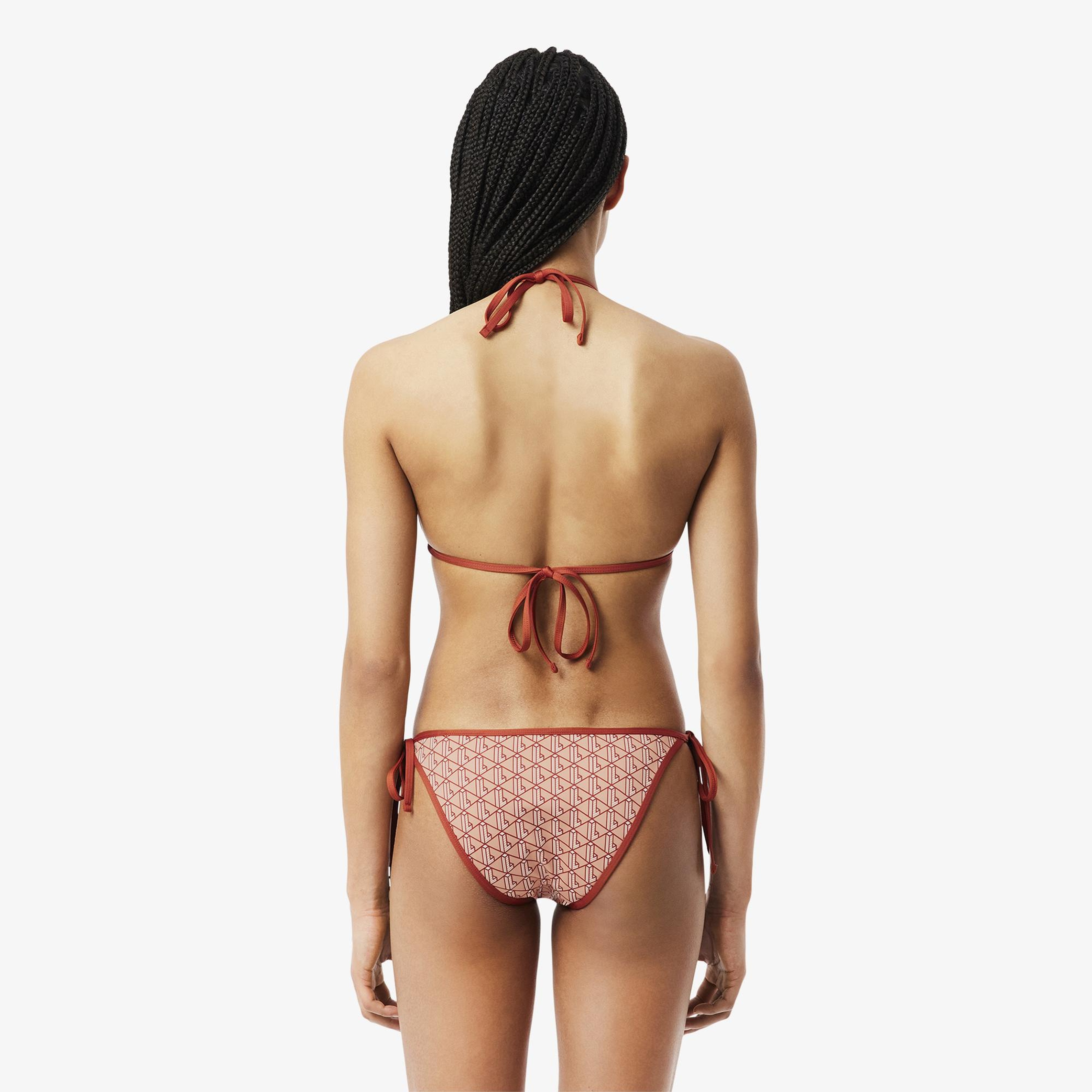 Lacoste Kadın Monogram Kırmızı Bikini Üstü