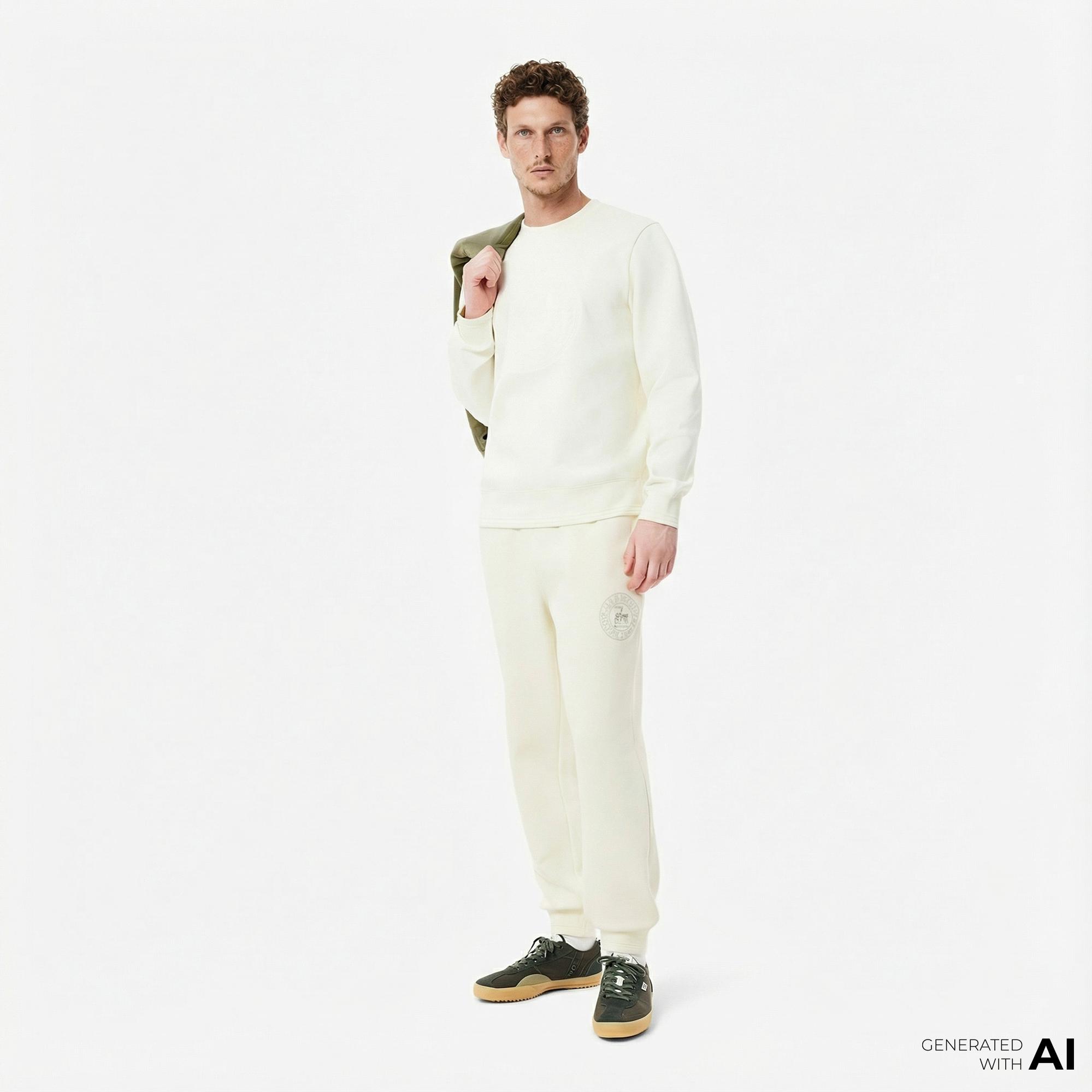 Lacoste Erkek Regular Fit Beyaz Eşofman Altı