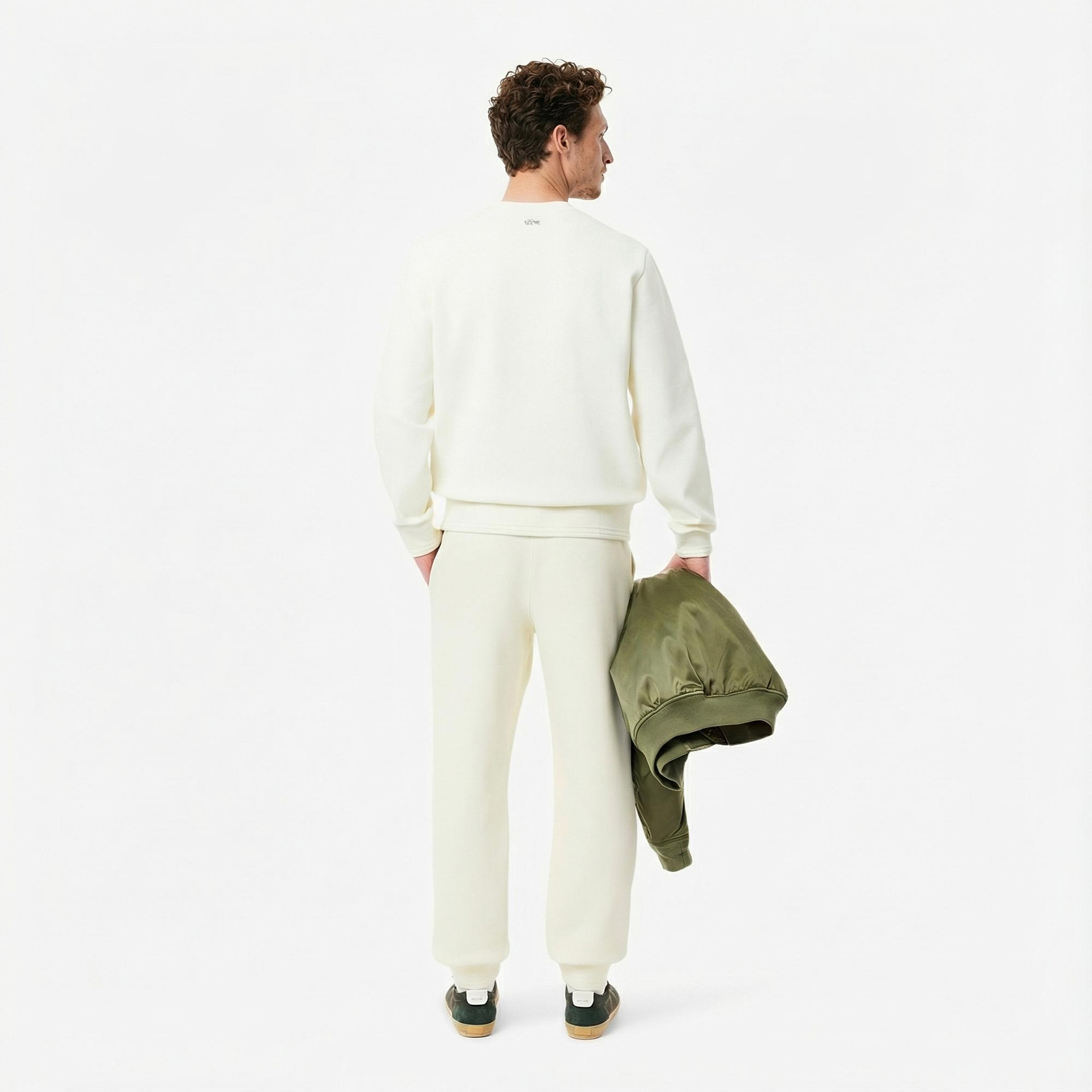 Lacoste Erkek Regular Fit Beyaz Eşofman Altı