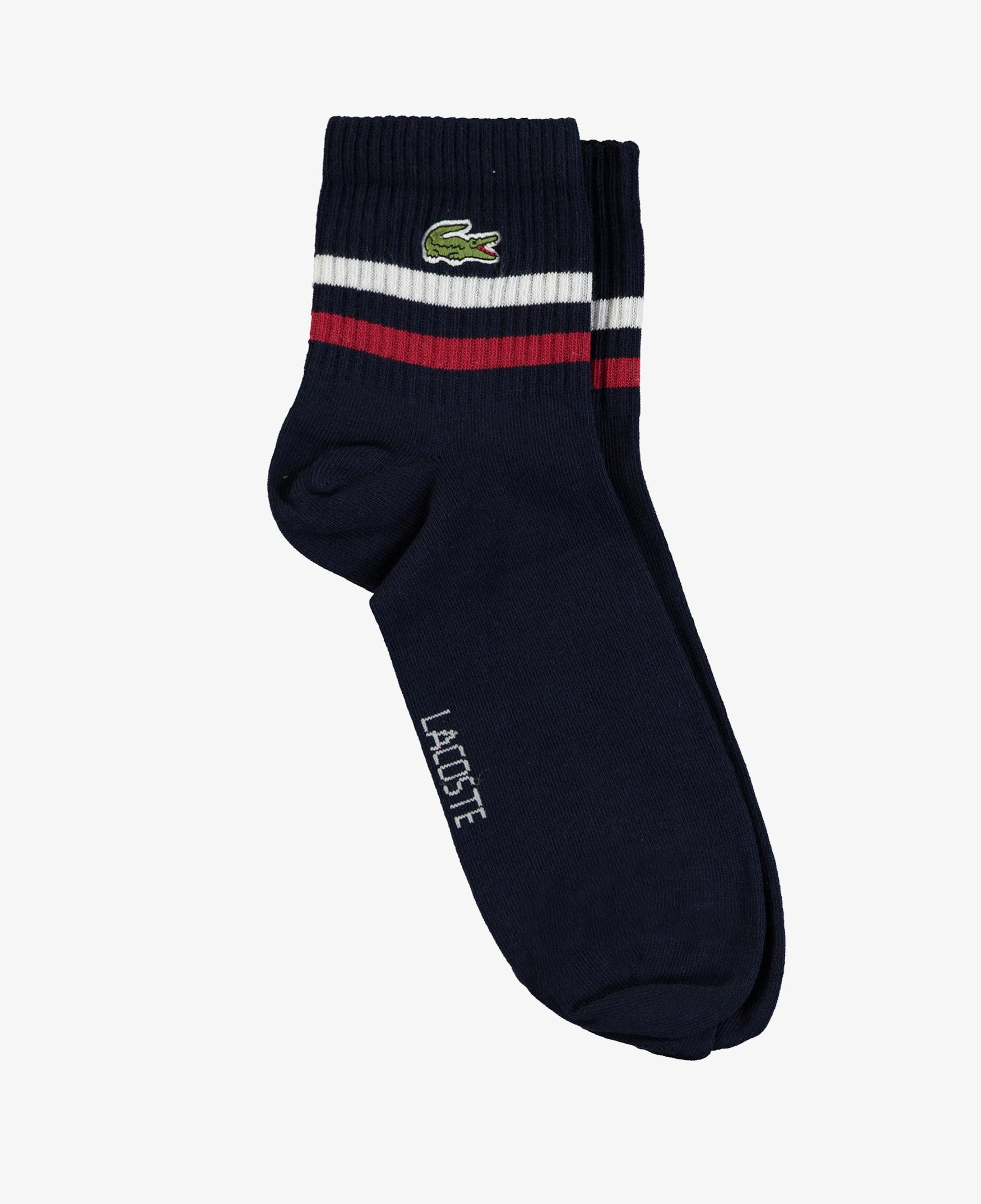 Lacoste Erkek Çizgili Lacivert Çorap