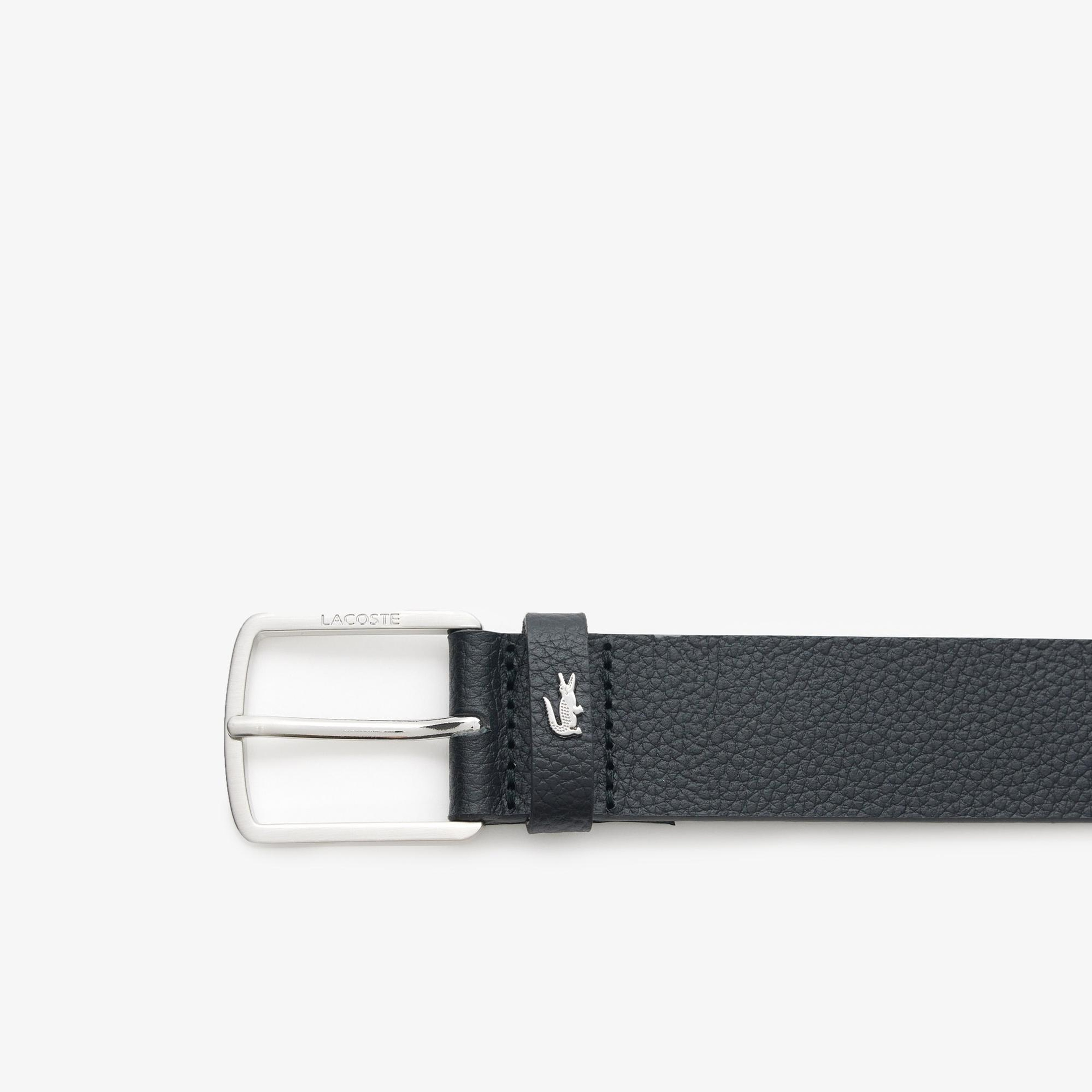 Lacoste Elegance  Erkek Deri Siyah Kemer