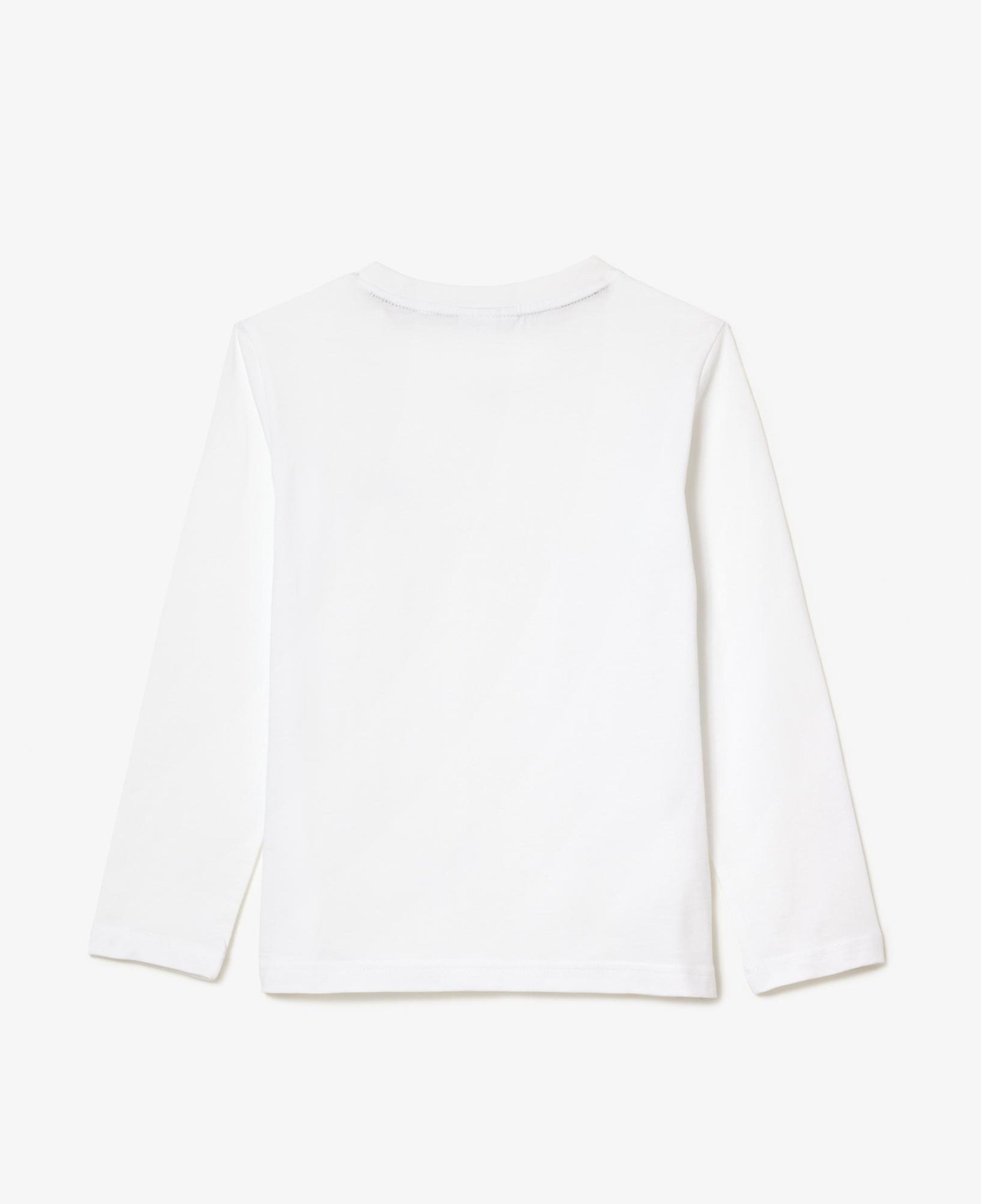Lacoste Çocuk Uzun Kollu Bisiklet Yaka Beyaz T-Shirt
