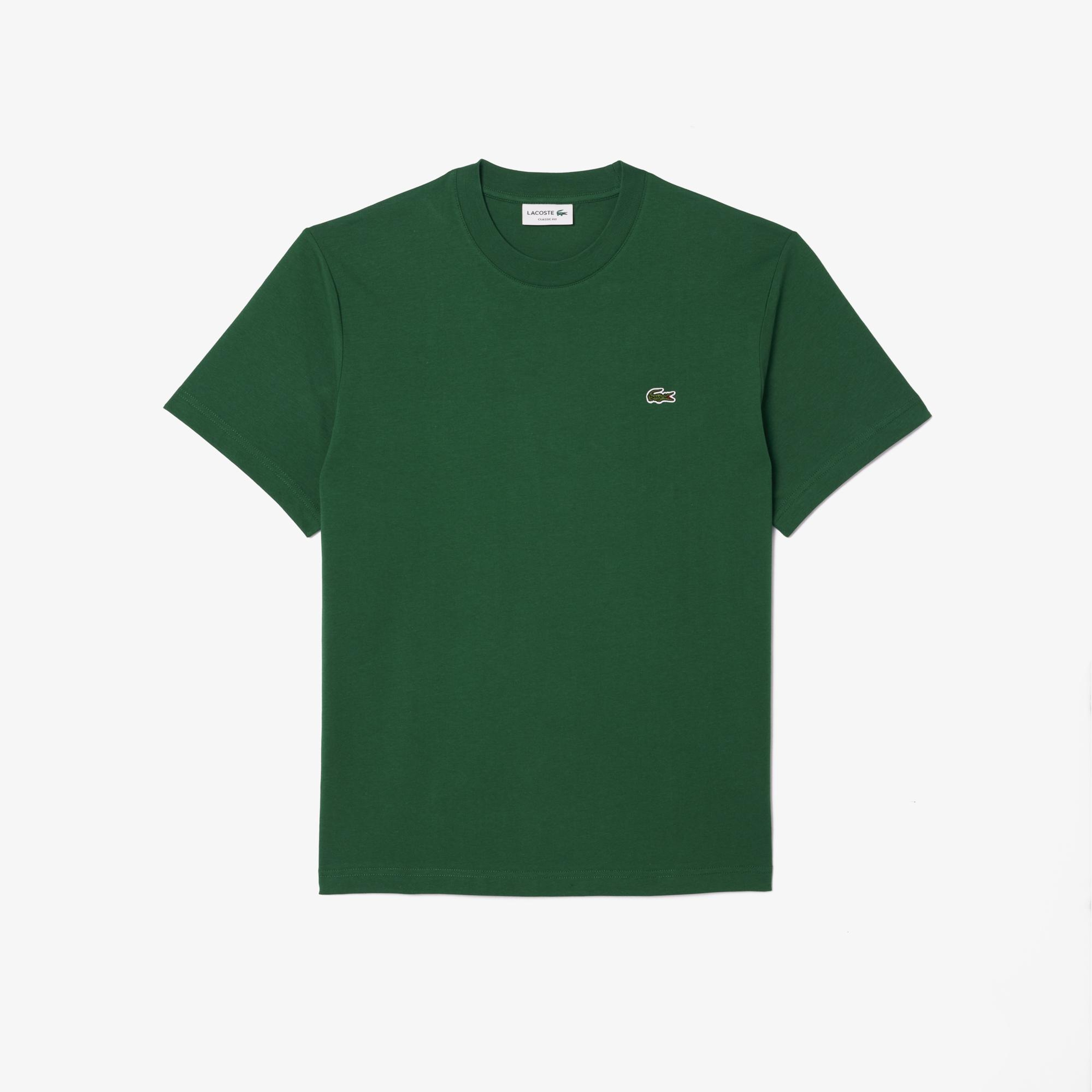 Lacoste Erkek Classic Fit Bisiklet Yaka Koyu Yeşil T-Shirt