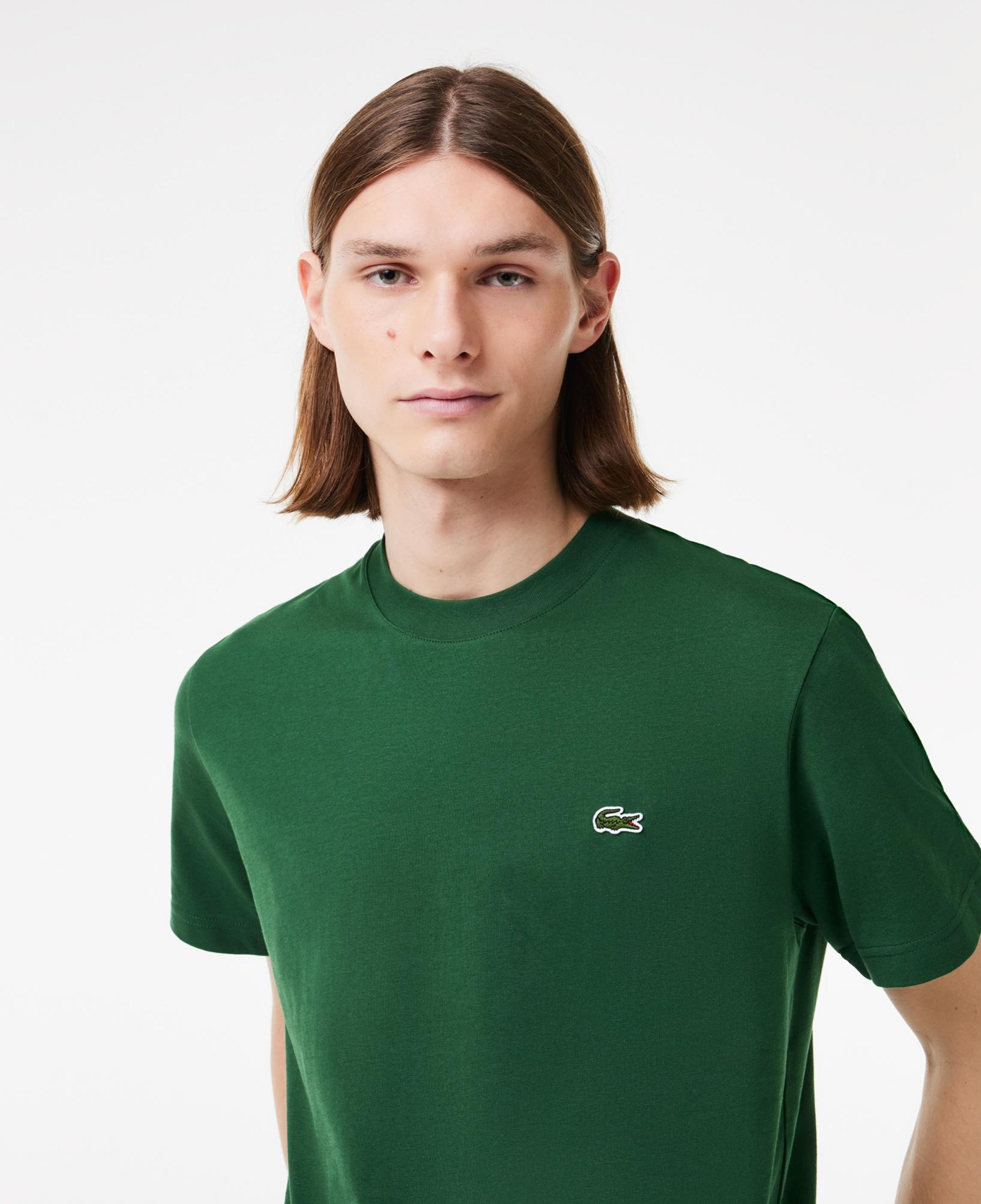 Lacoste Erkek Classic Fit Bisiklet Yaka Koyu Yeşil T-Shirt