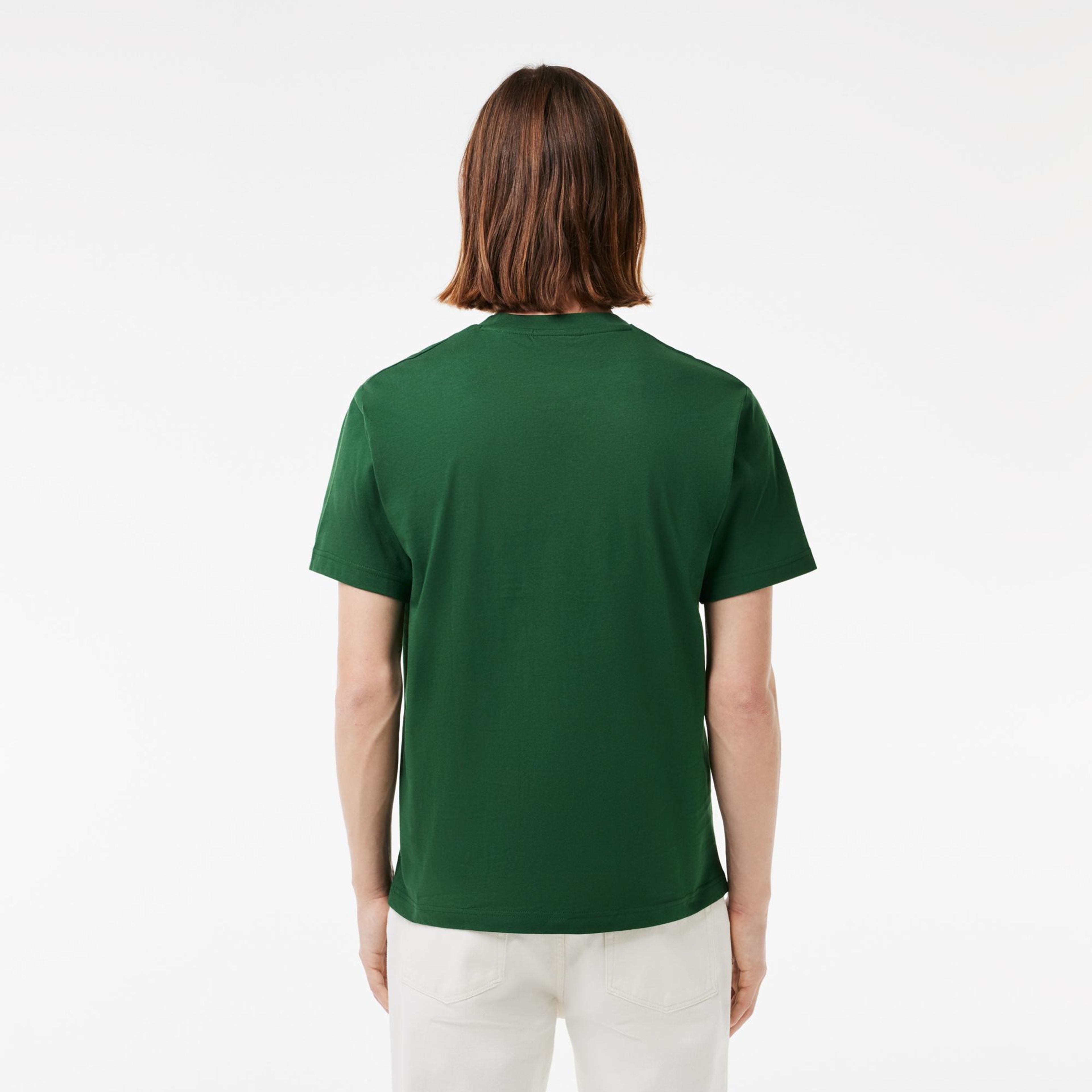 Lacoste Erkek Classic Fit Bisiklet Yaka Koyu Yeşil T-Shirt