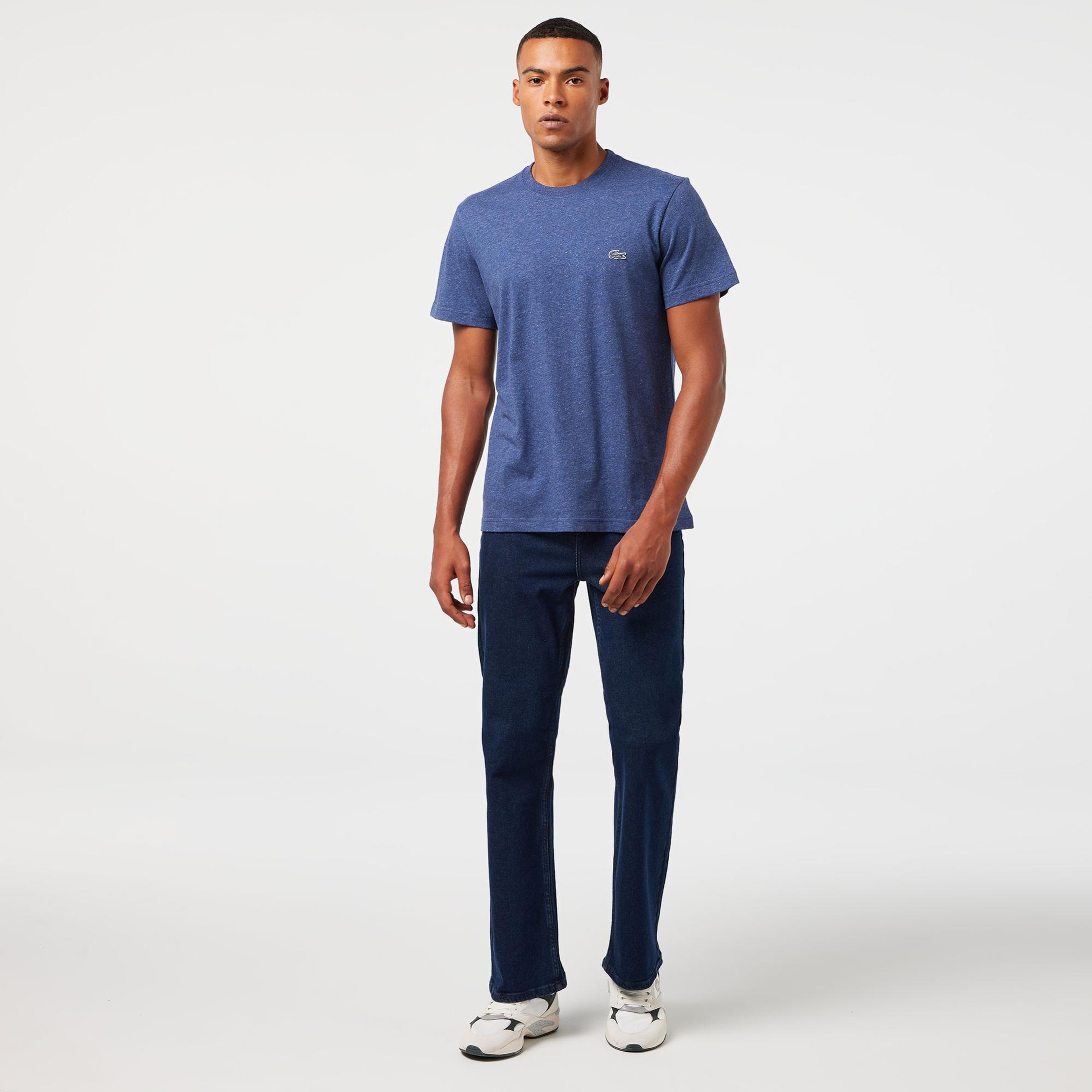 Lacoste Erkek Regular Fit Bisiklet Yaka Lacivert T-Shirt