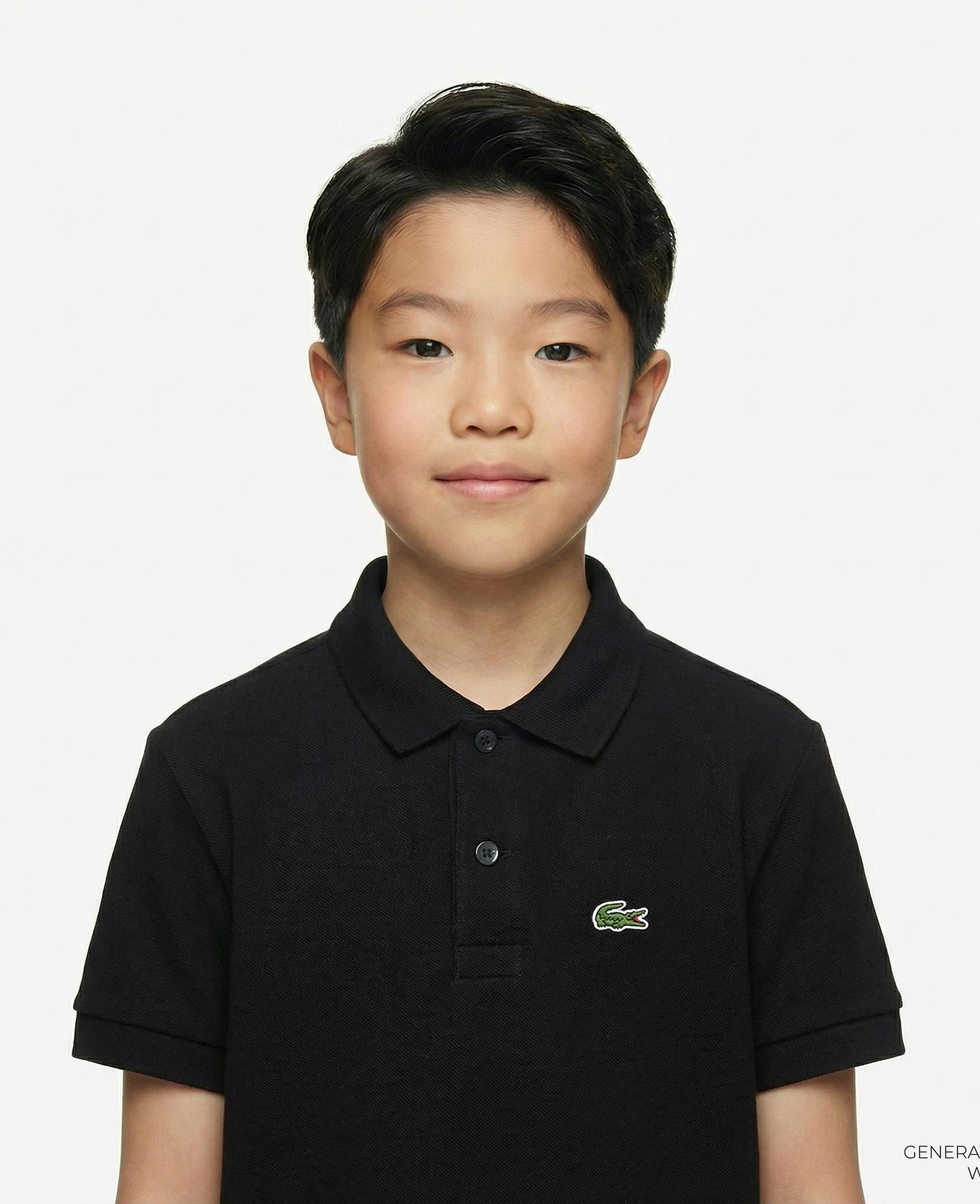 Lacoste Çocuk Regular Fit Siyah Polo