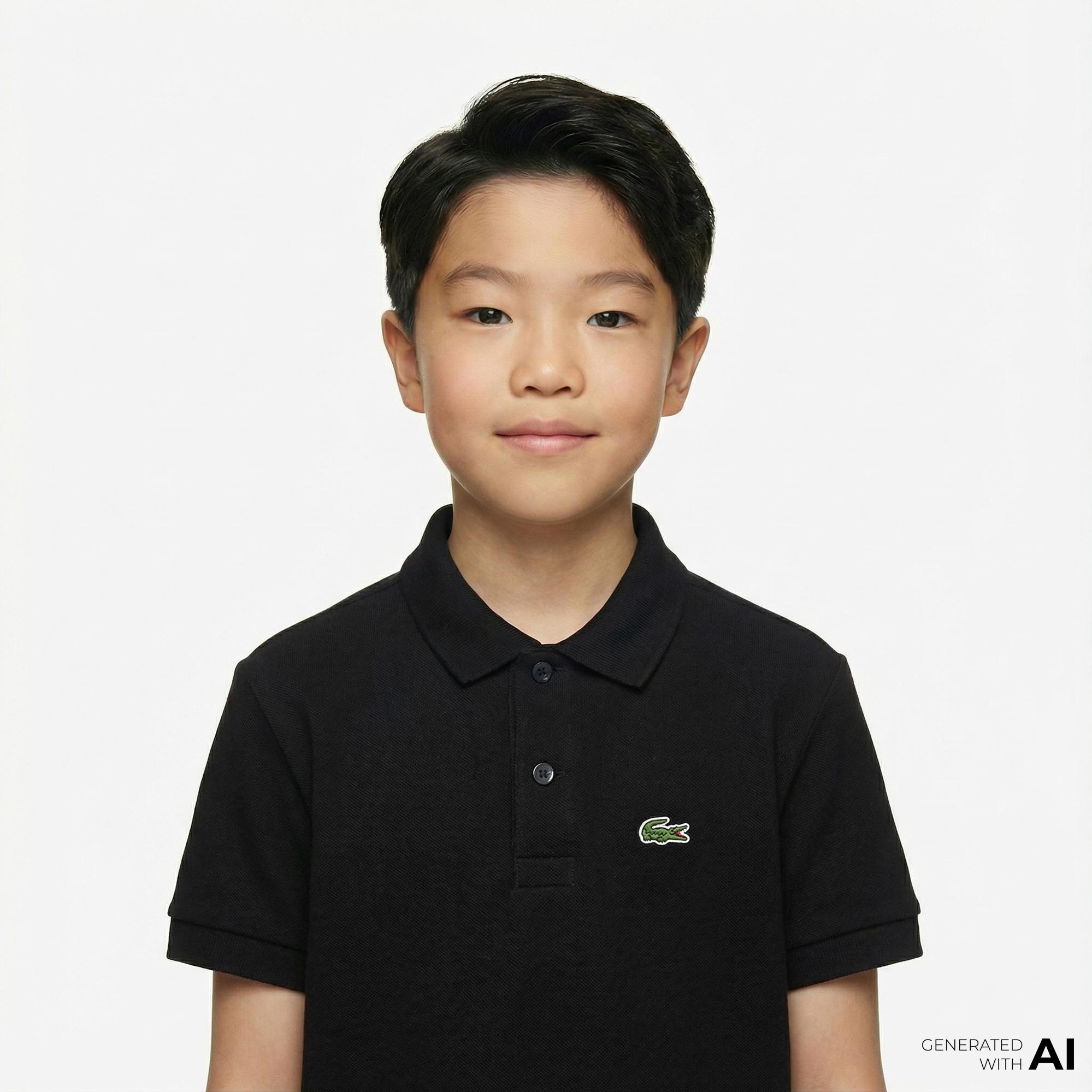 Lacoste Çocuk Regular Fit Siyah Polo
