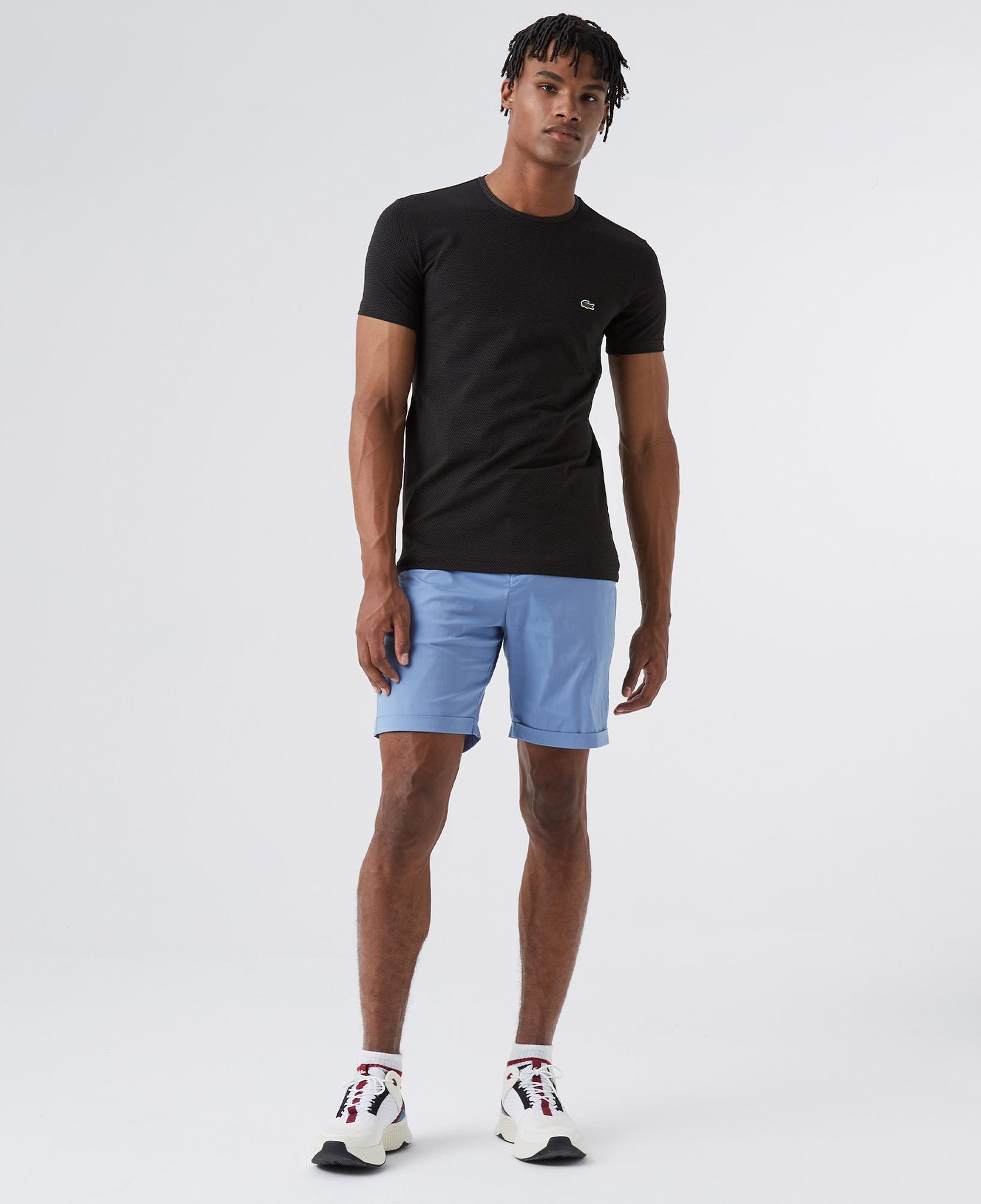 Lacoste Erkek Slim Fit Bisiklet Yaka Siyah T-Shirt