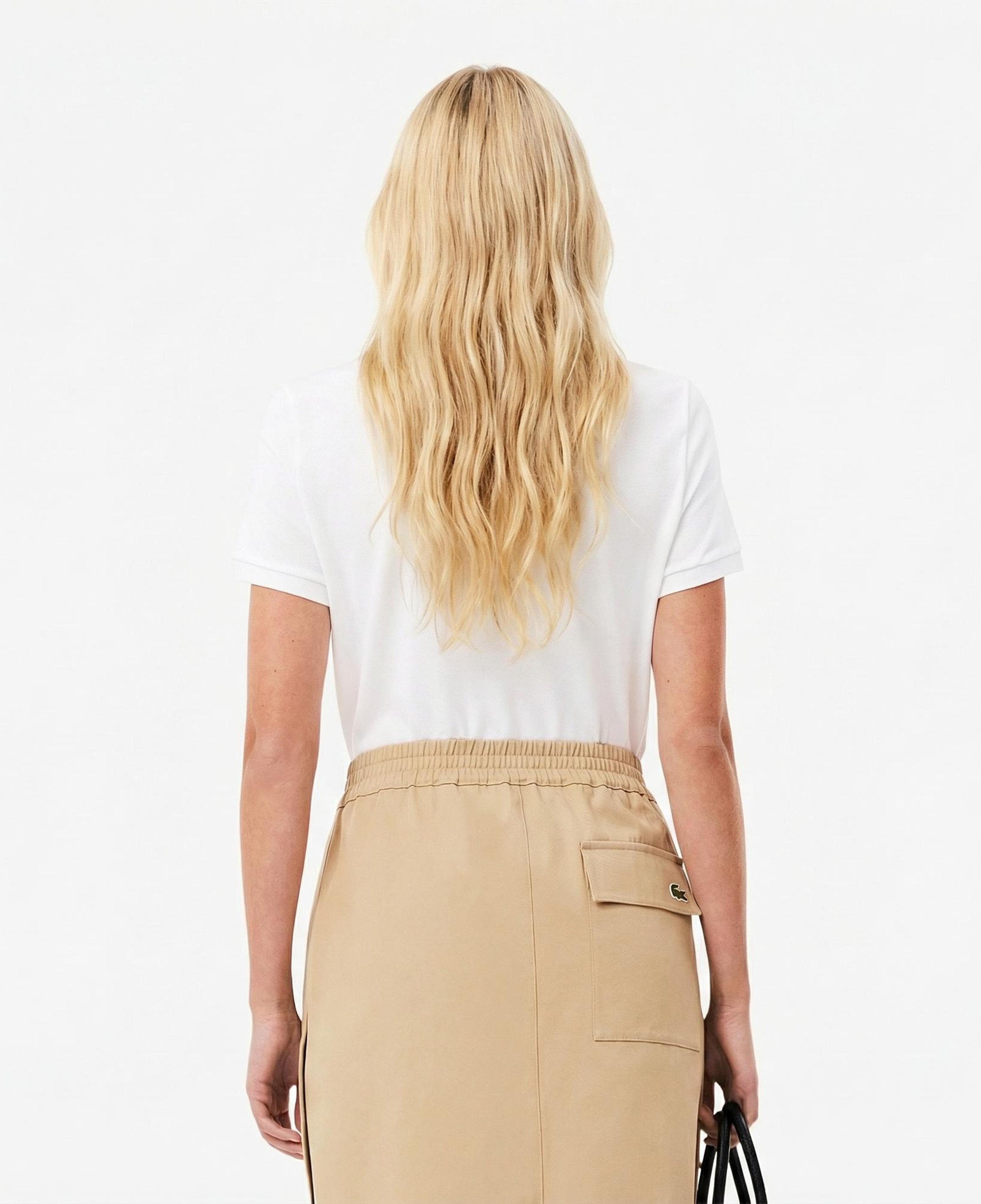 Lacoste Kadın Regular Fit Beyaz Polo