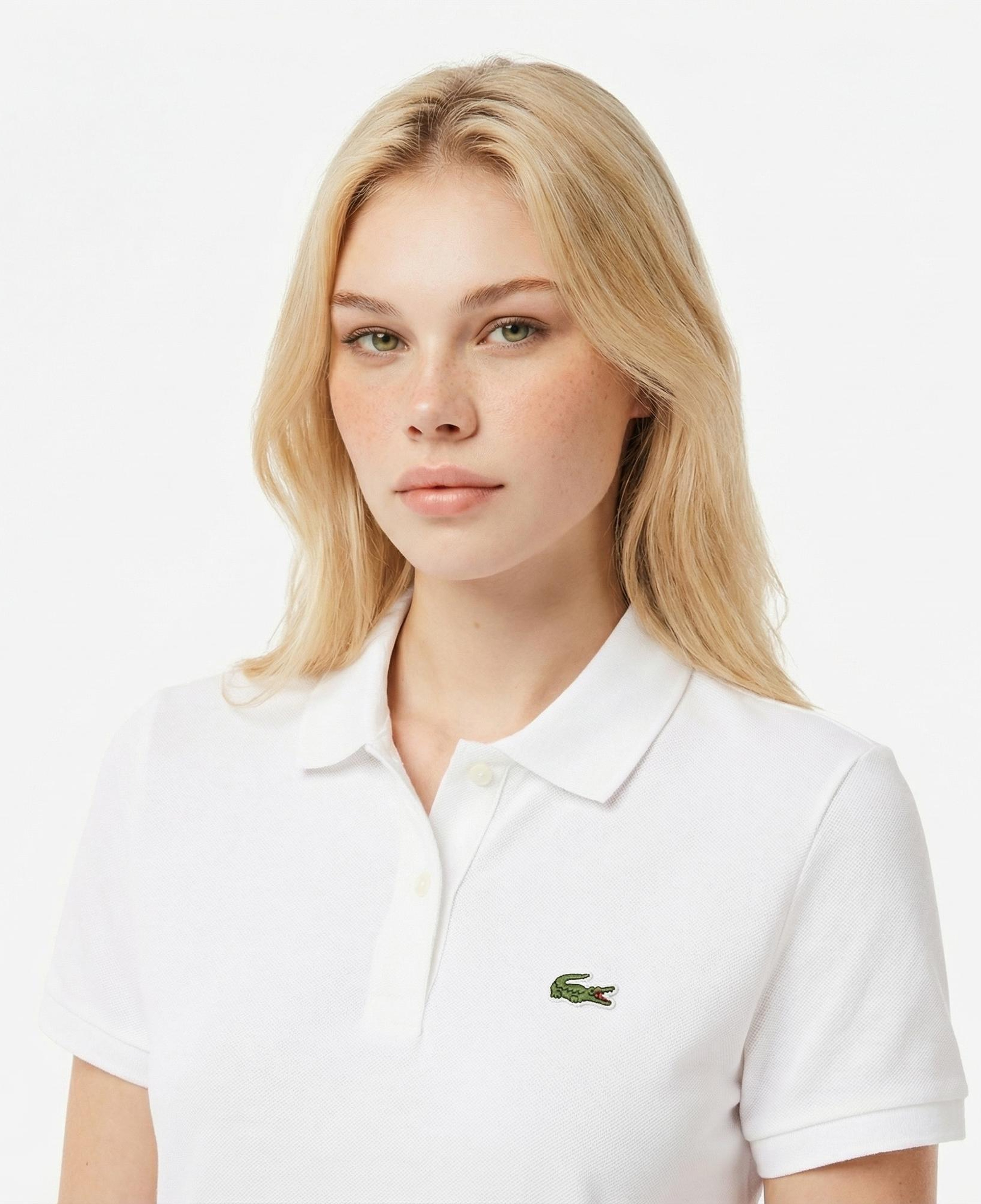 Lacoste Kadın Regular Fit Beyaz Polo