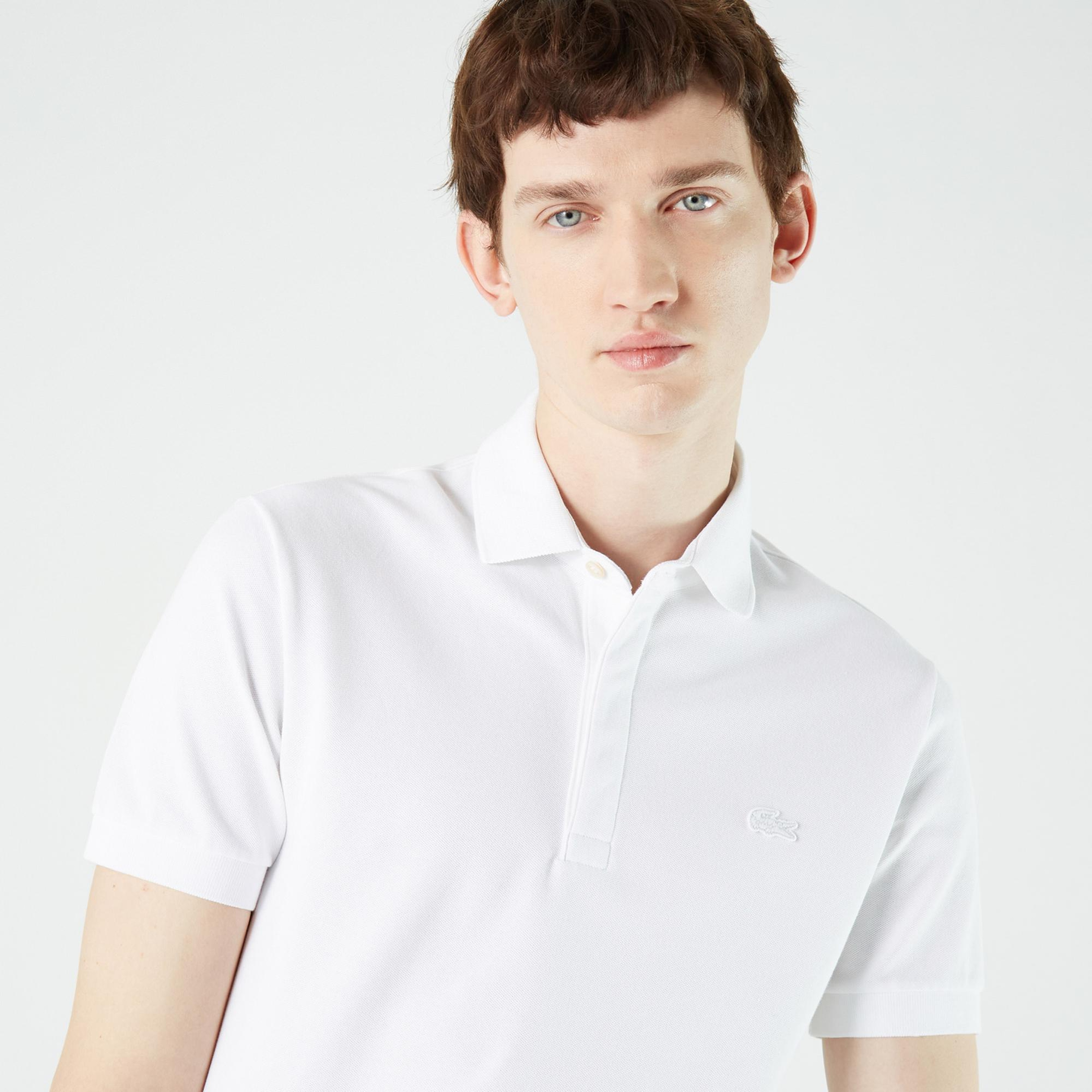 Lacoste Paris Erkek Regular Fit Beyaz Polo