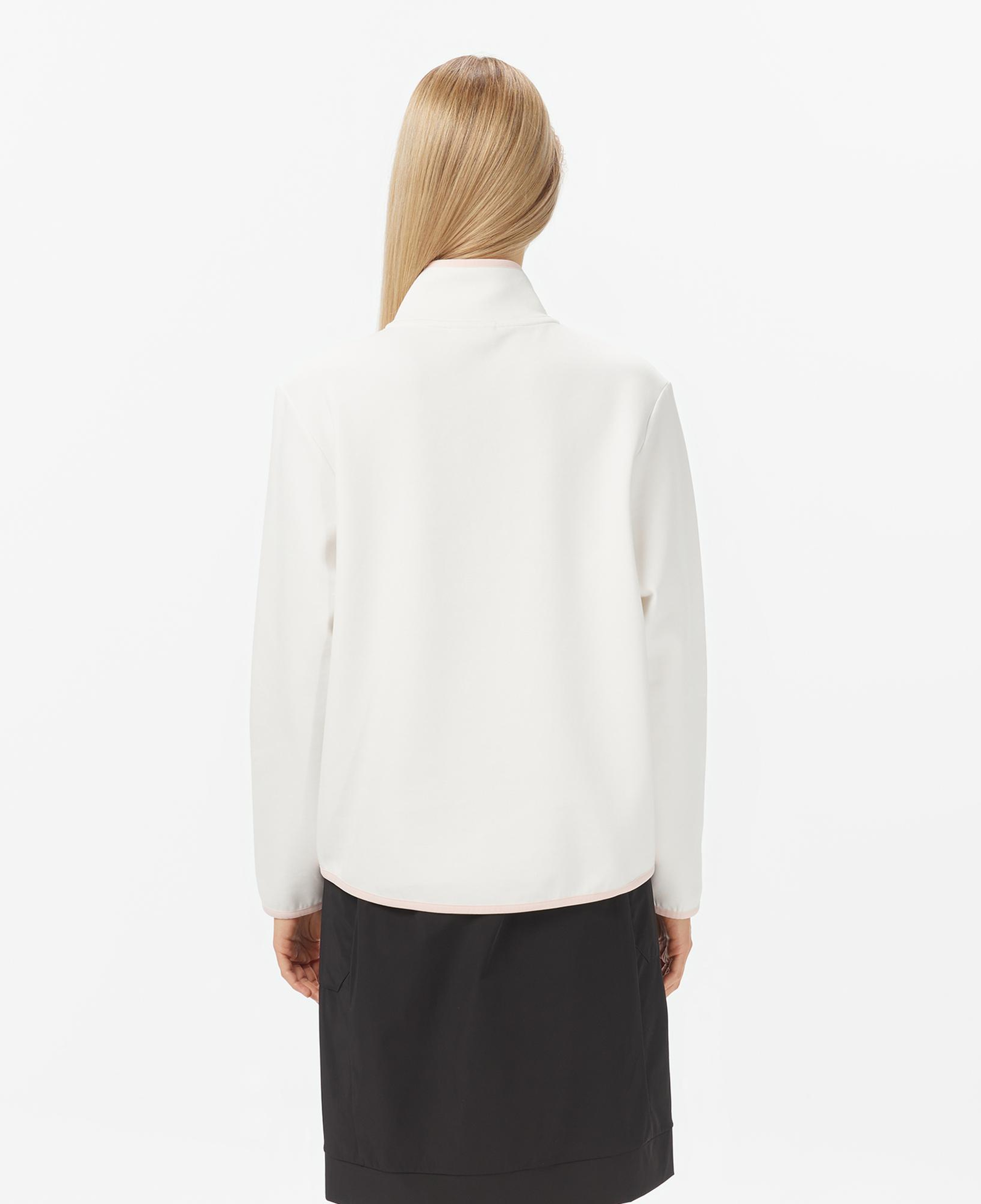 Lacoste Kadın Regular Fit Yarım Fermuarlı Beyaz Sweatshirt