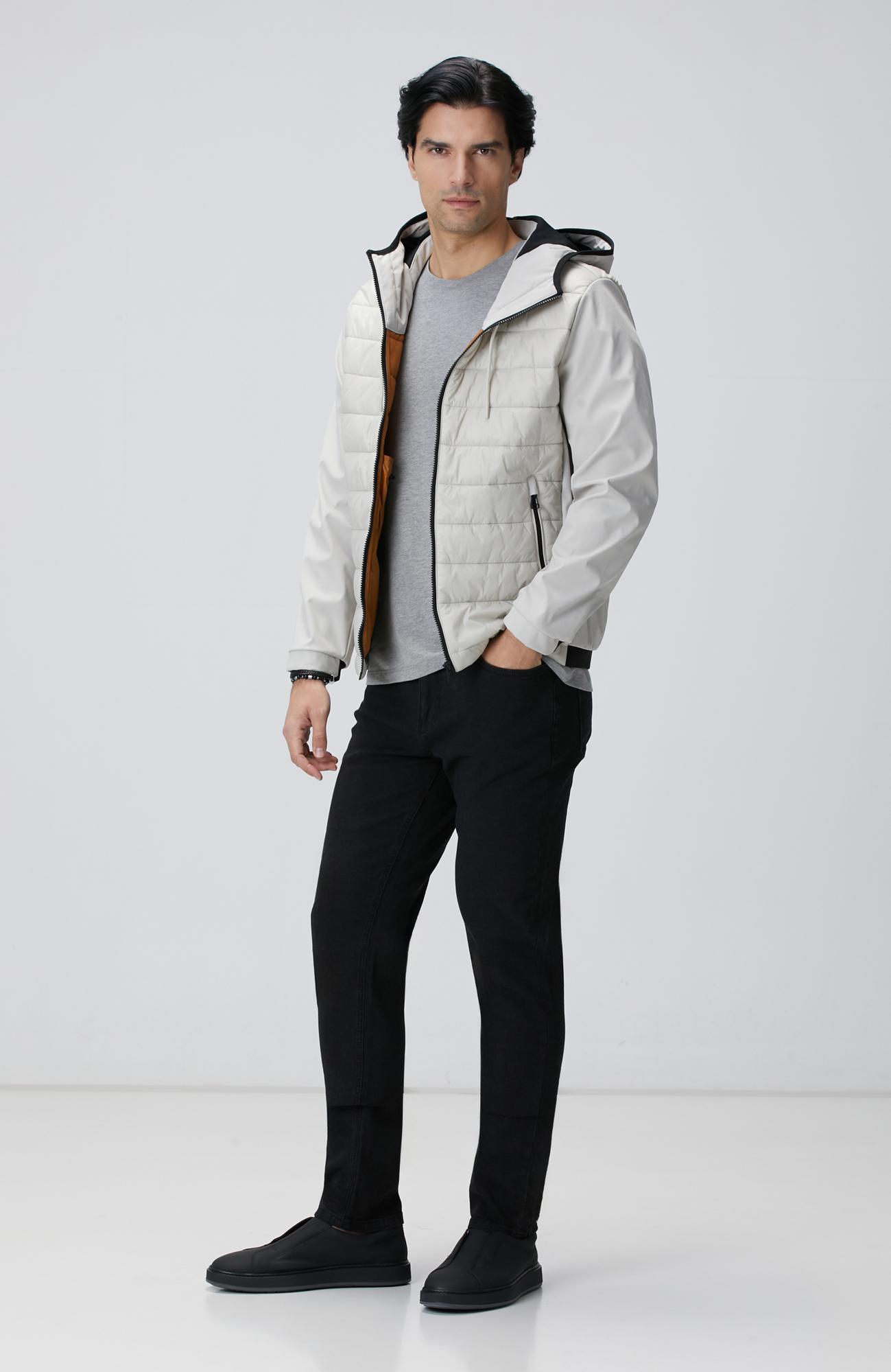 Network Erkek Gri Melanj Basic T-shirt