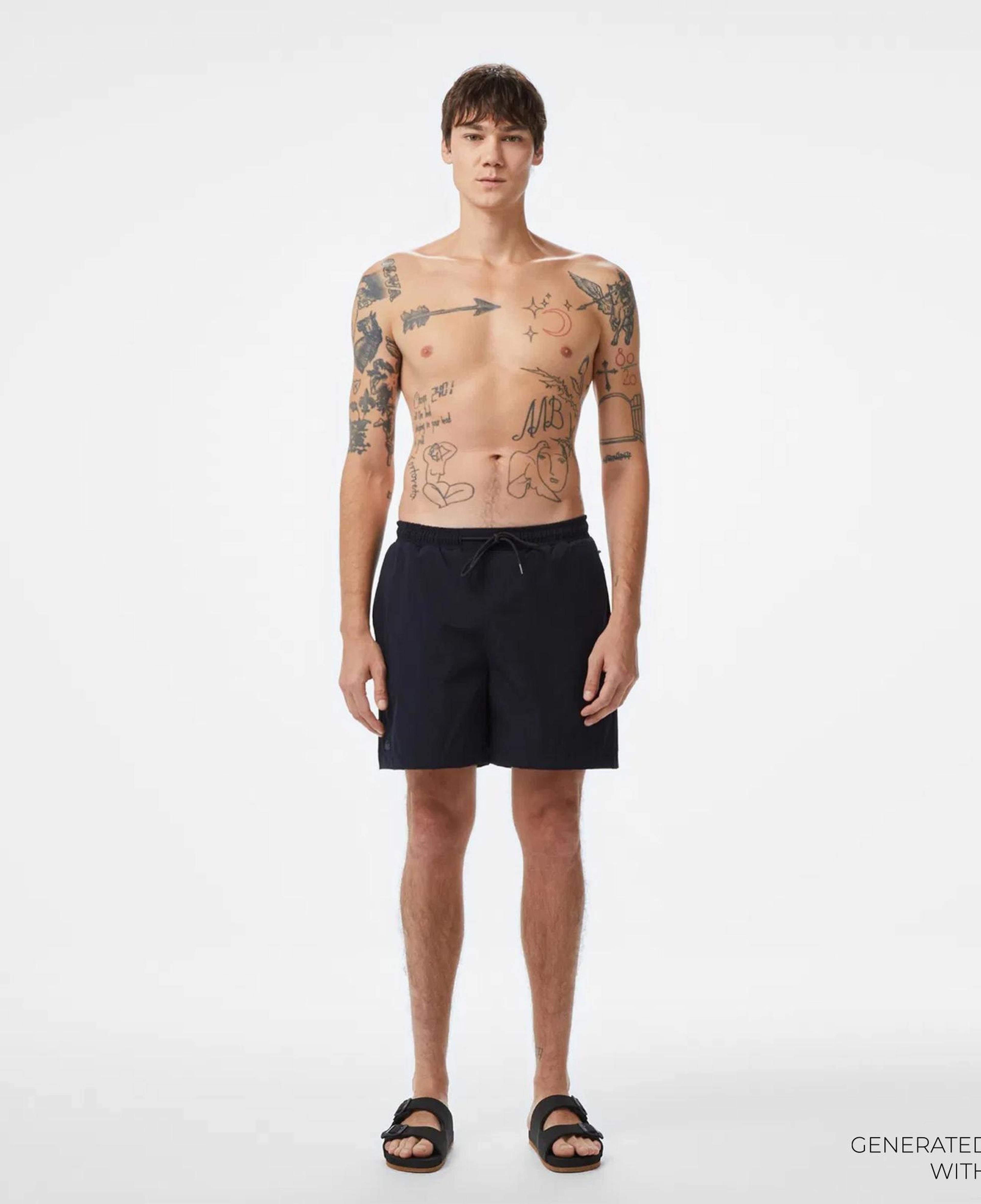 Lacoste Erkek Siyah Deniz Şortu