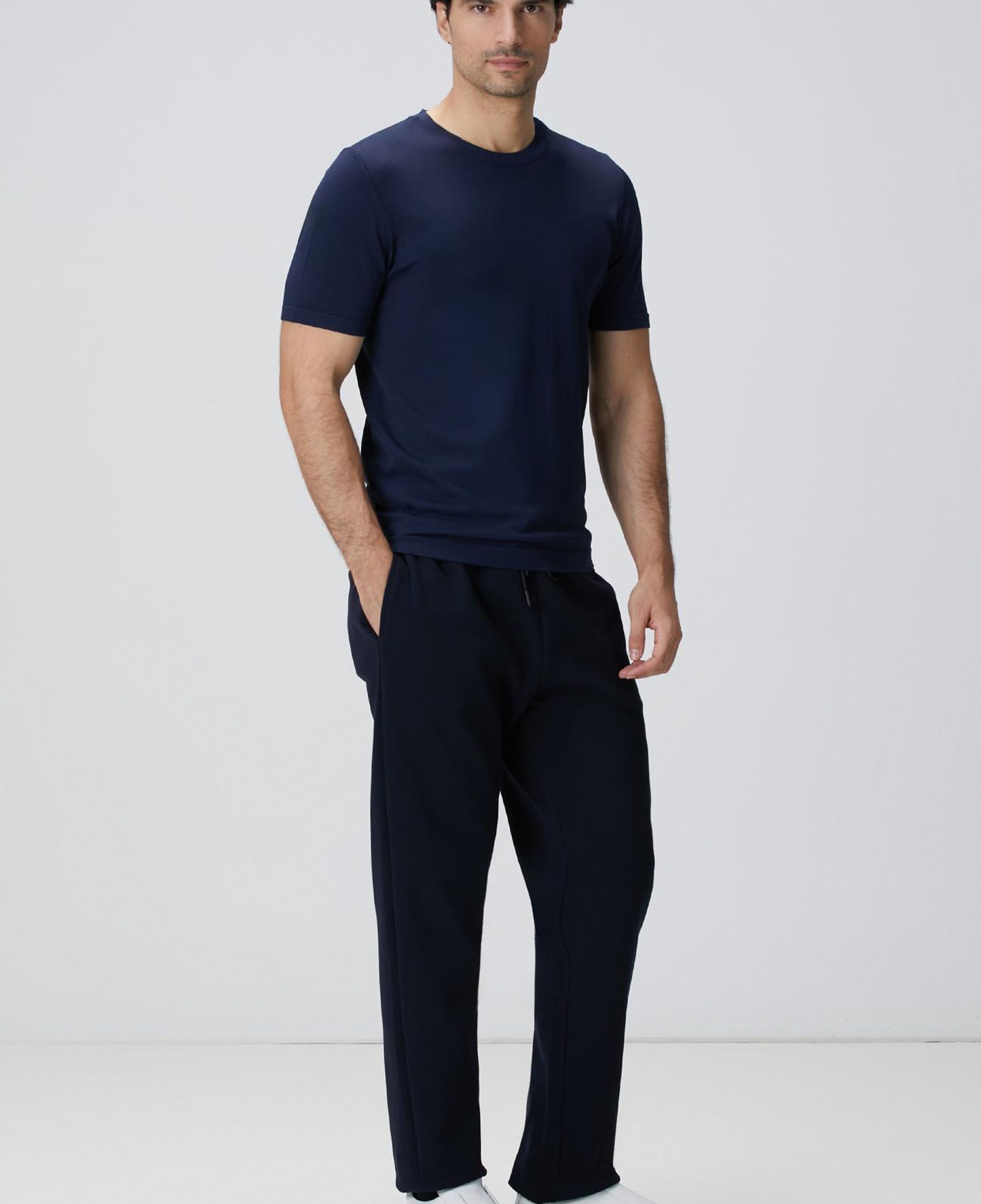 Network Erkek Lacivert Triko Kazak