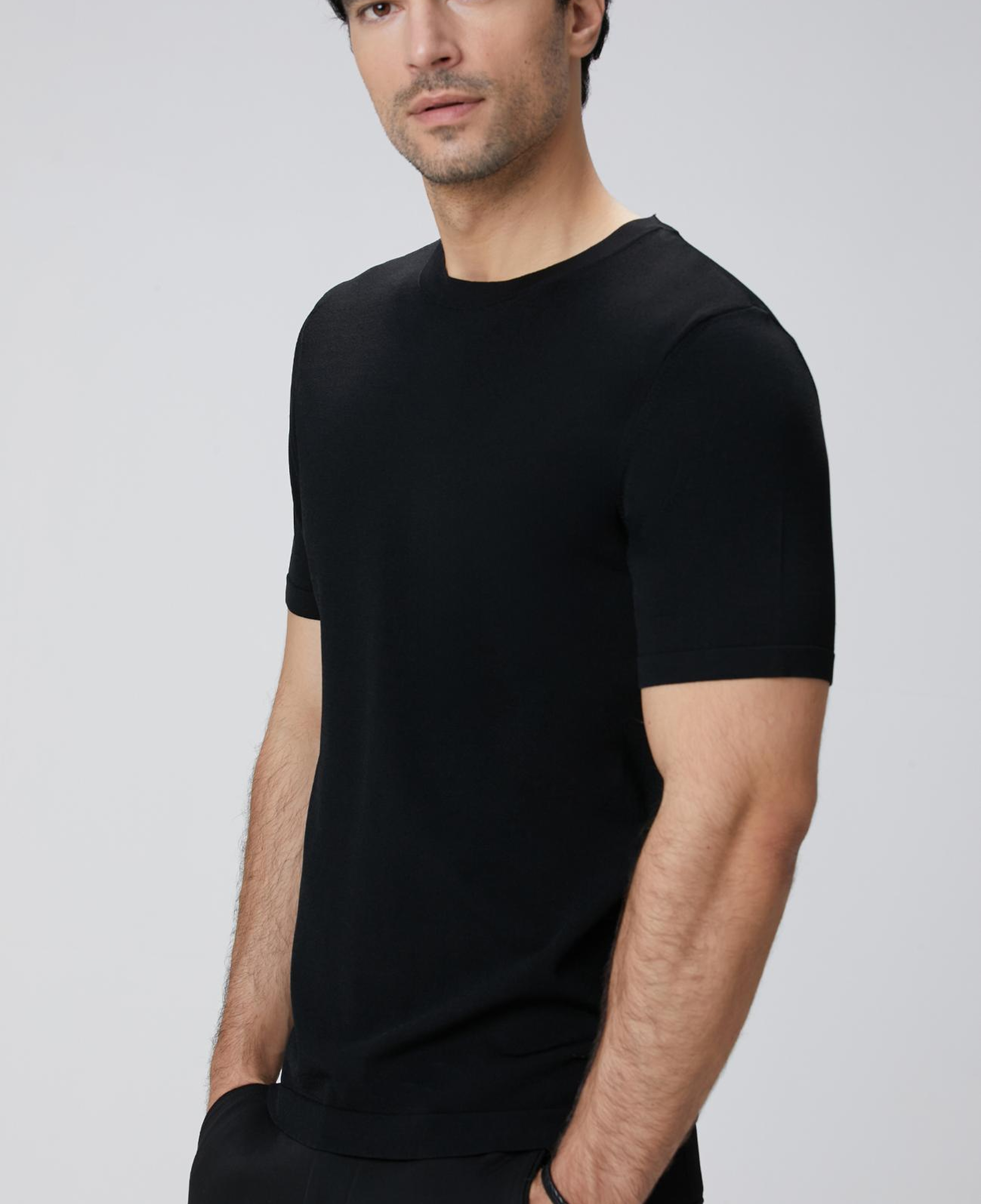 Network Erkek Siyah Triko Kazak