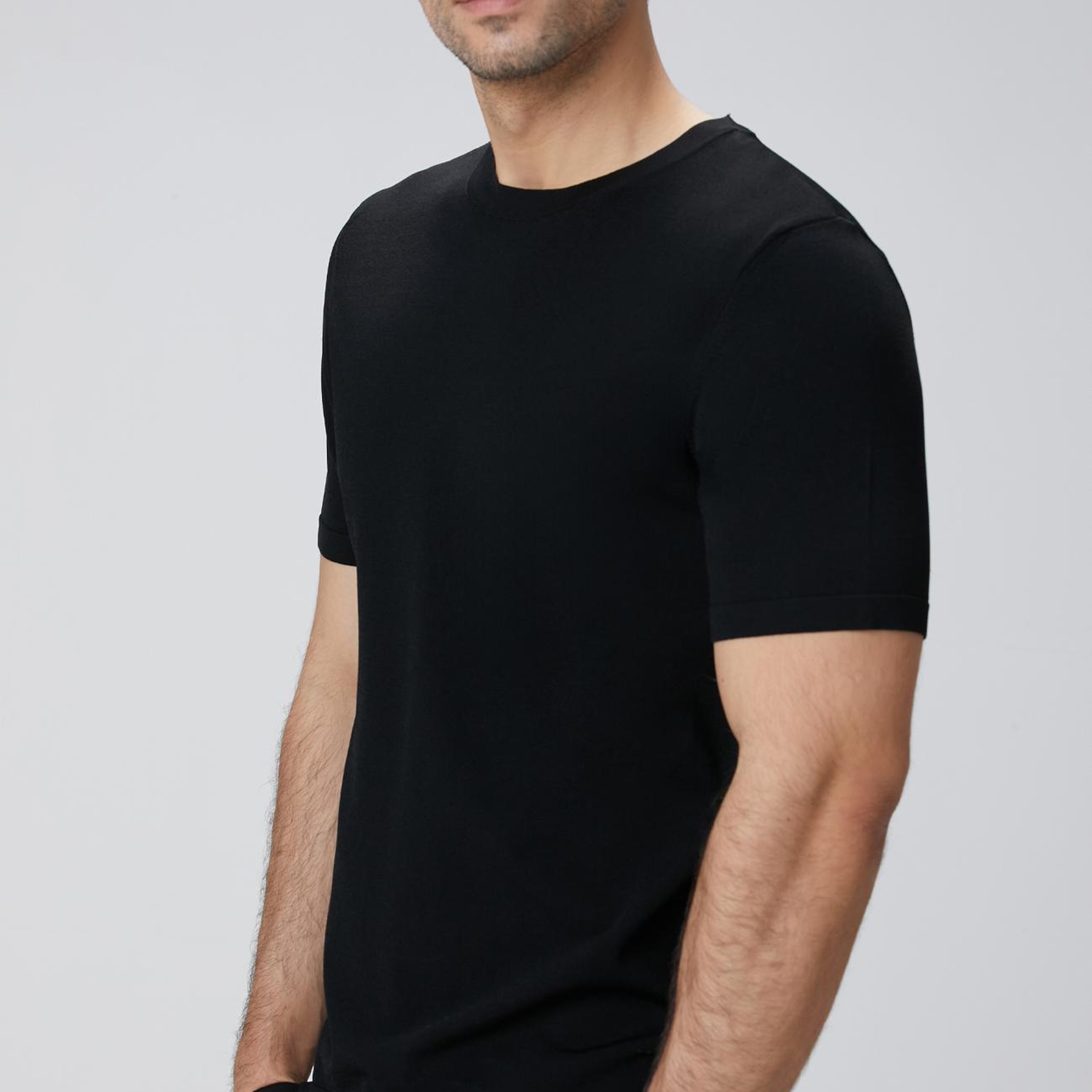 Network Erkek Siyah Triko Kazak