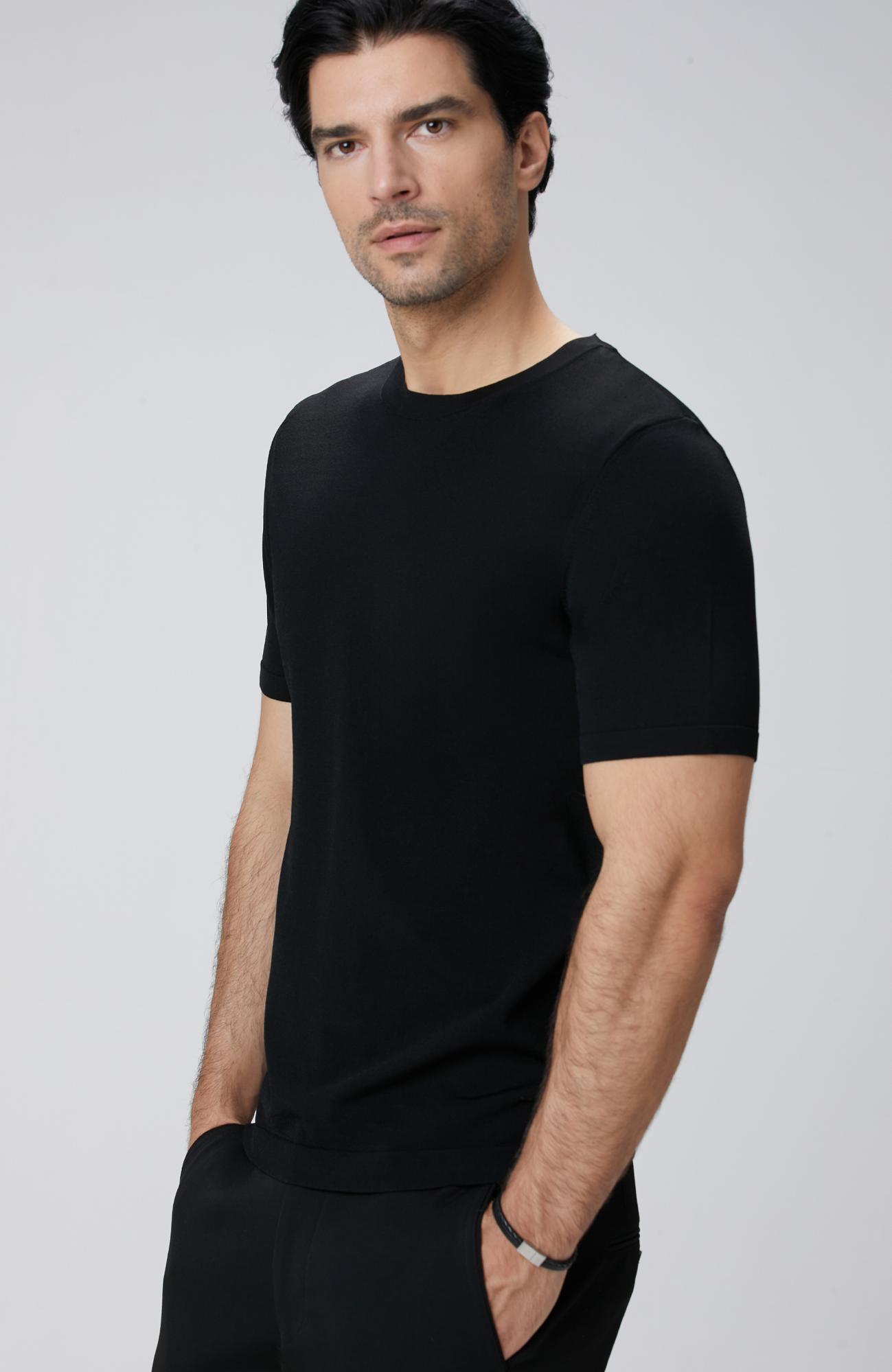 Network Erkek Siyah Triko Kazak