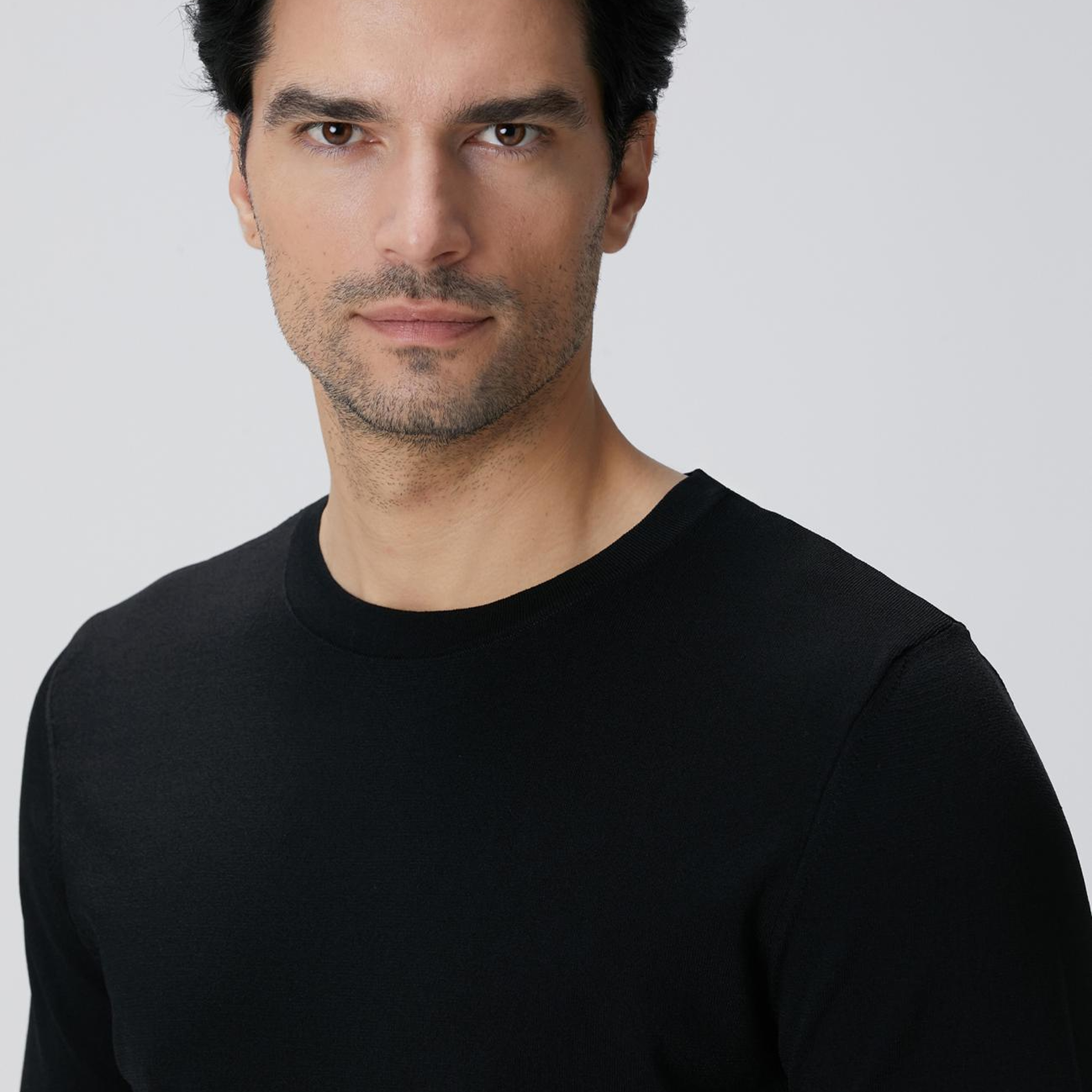 Network Erkek Siyah Triko Kazak