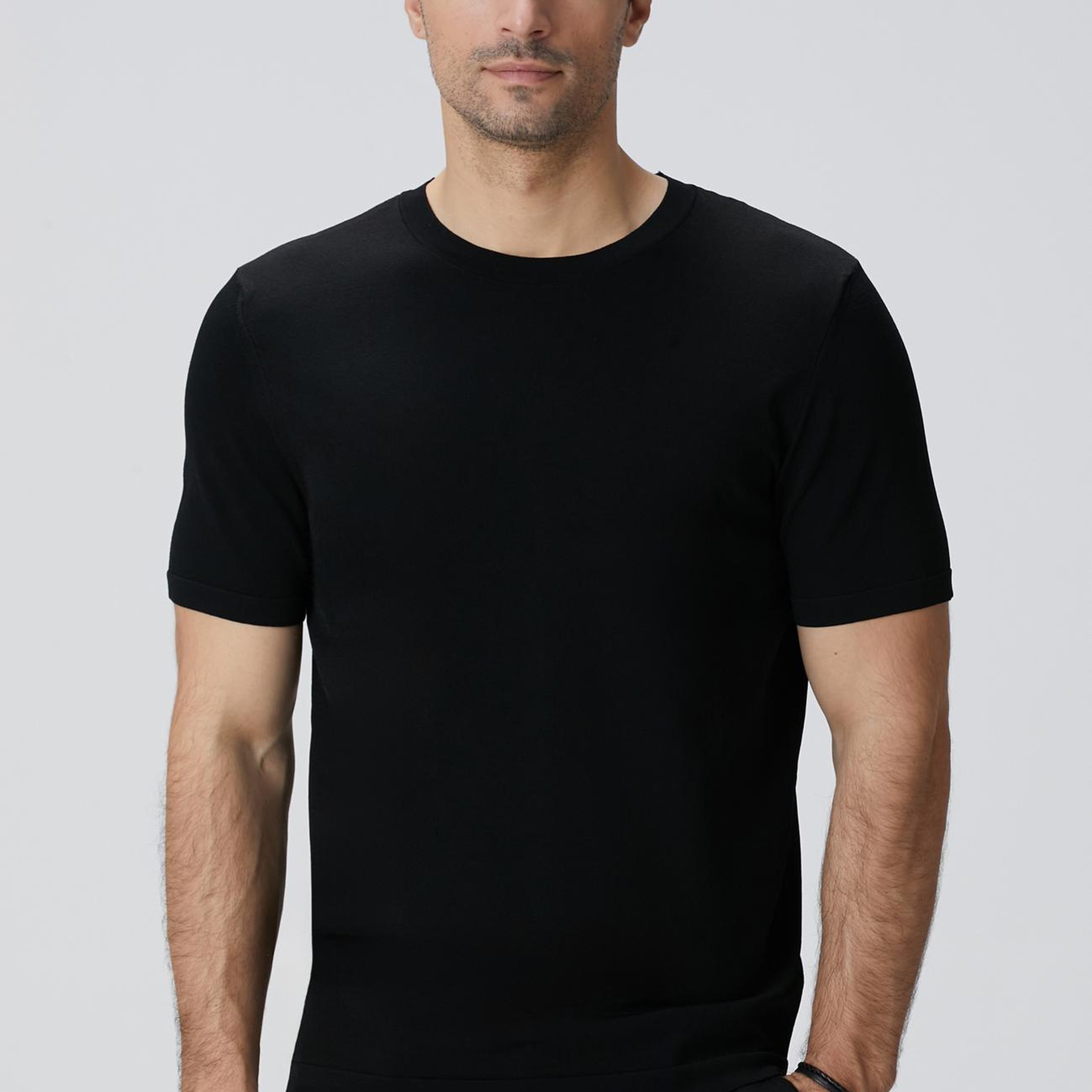 Network Erkek Siyah Triko Kazak