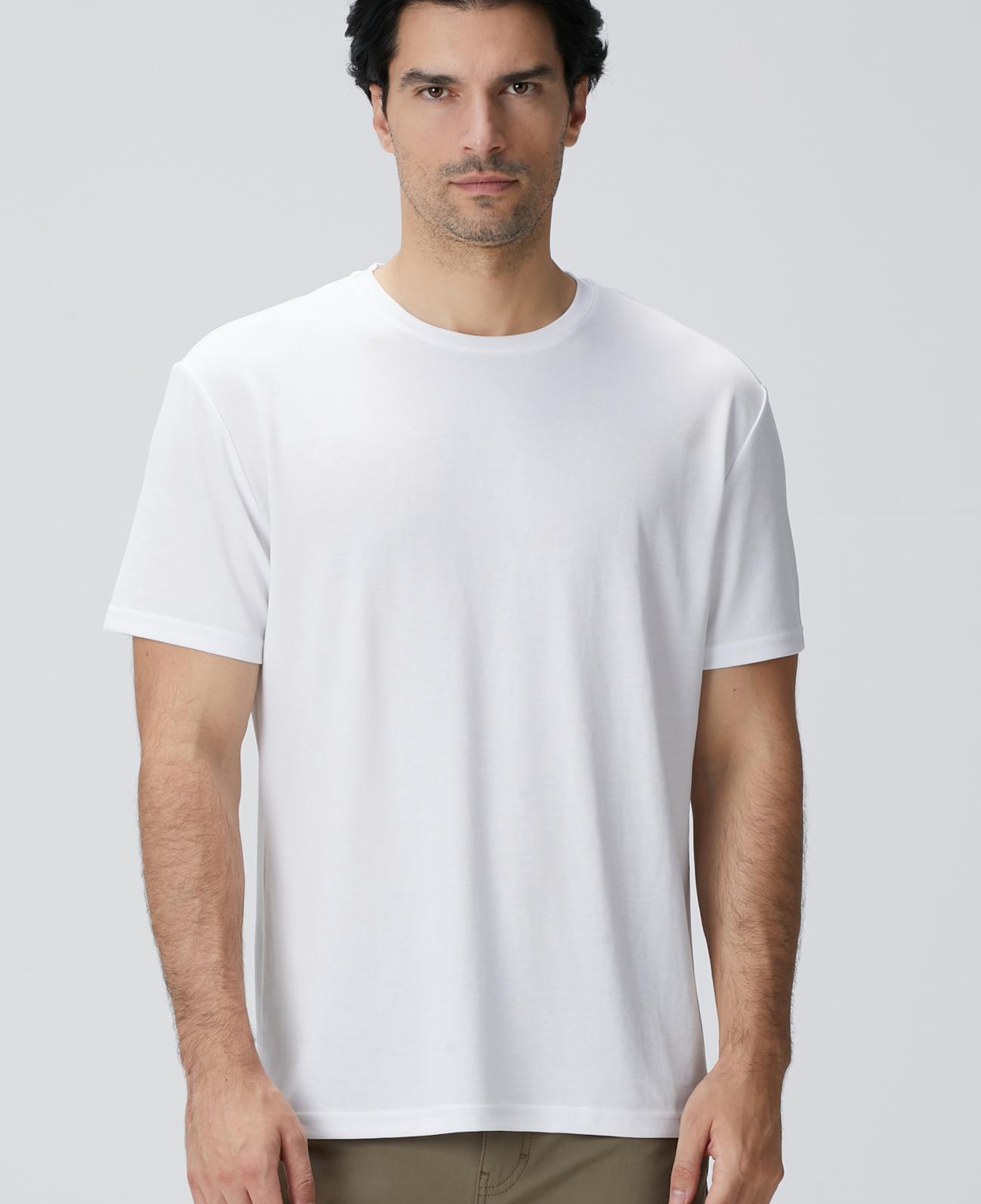 Network Erkek Beyaz Basic T-shirt
