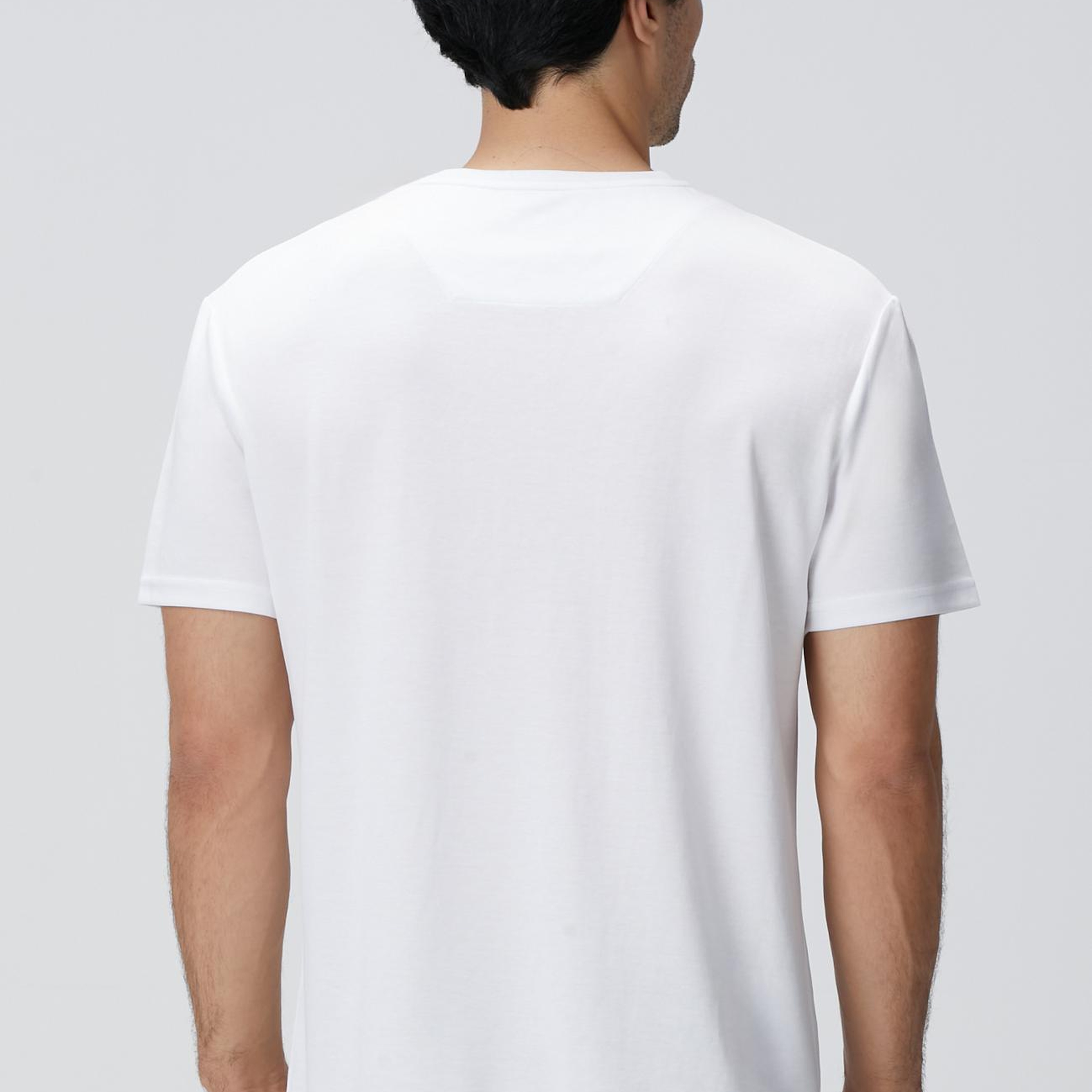 Network Erkek Beyaz Basic T-shirt