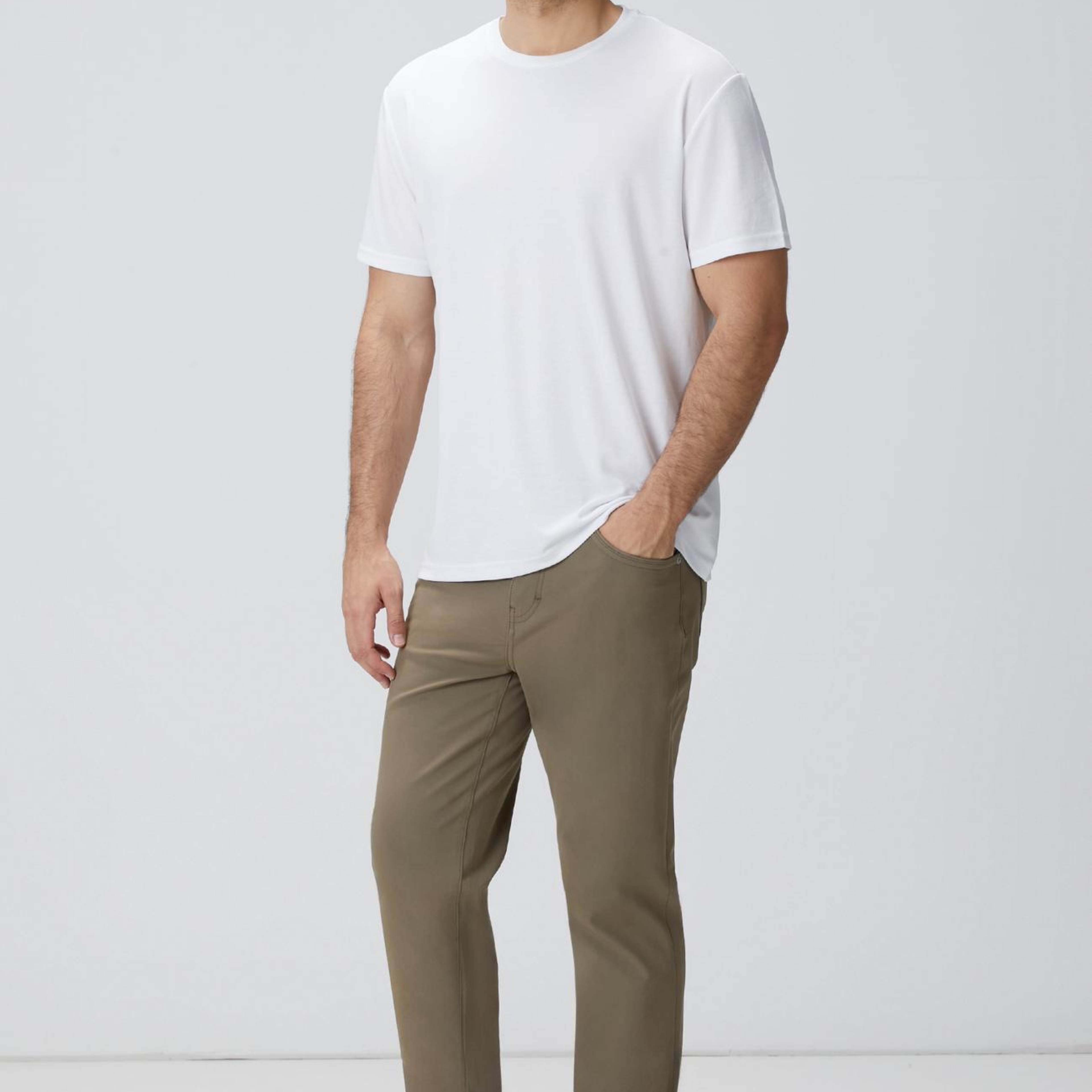 Network Erkek Beyaz Basic T-shirt